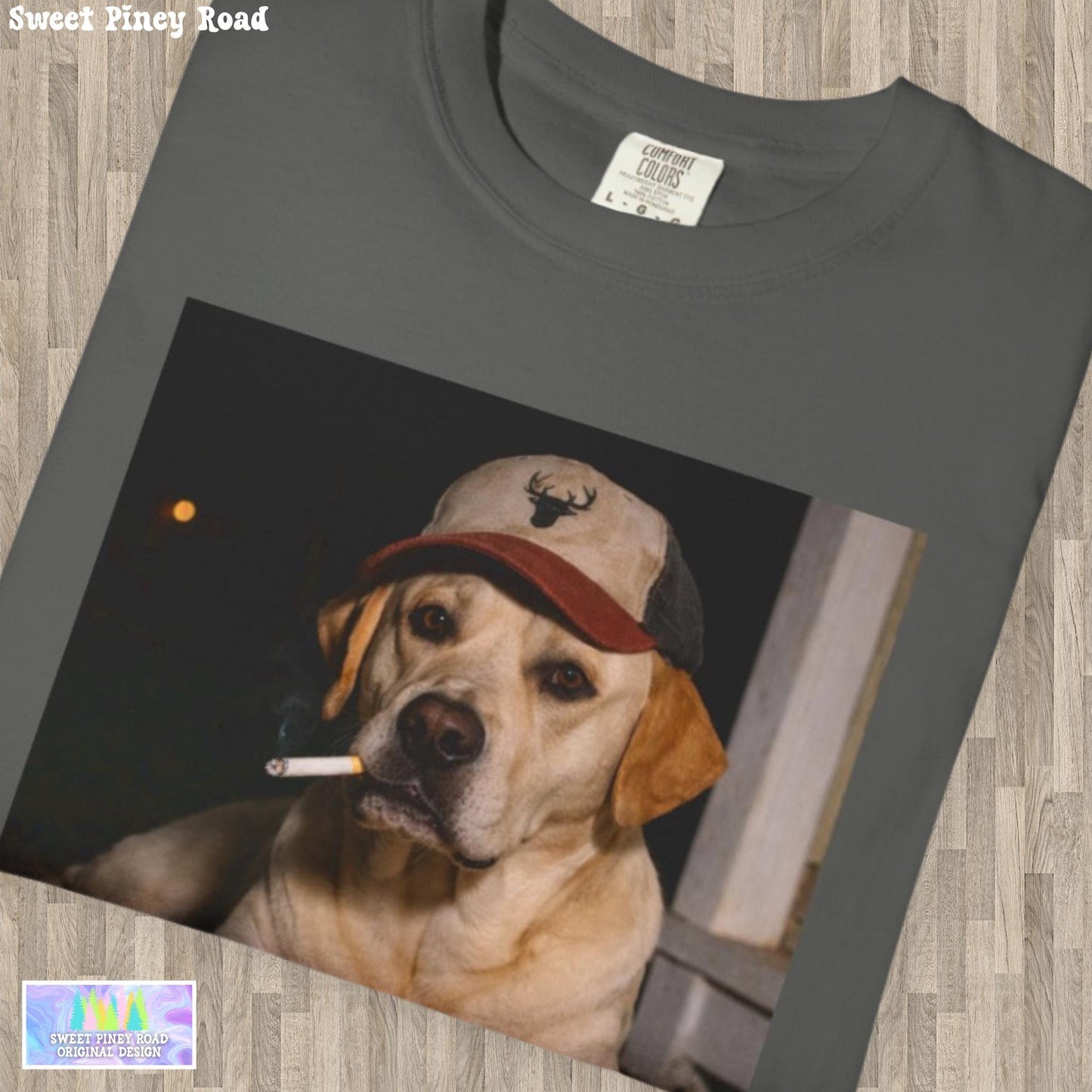 Funny Labrador Retriever Shirt, Dog Dad T-Shirt, Blue Collar Man Gag Gift Tee For Husband, Hilarious Meme Humor Comfort Colors® Tshirt
