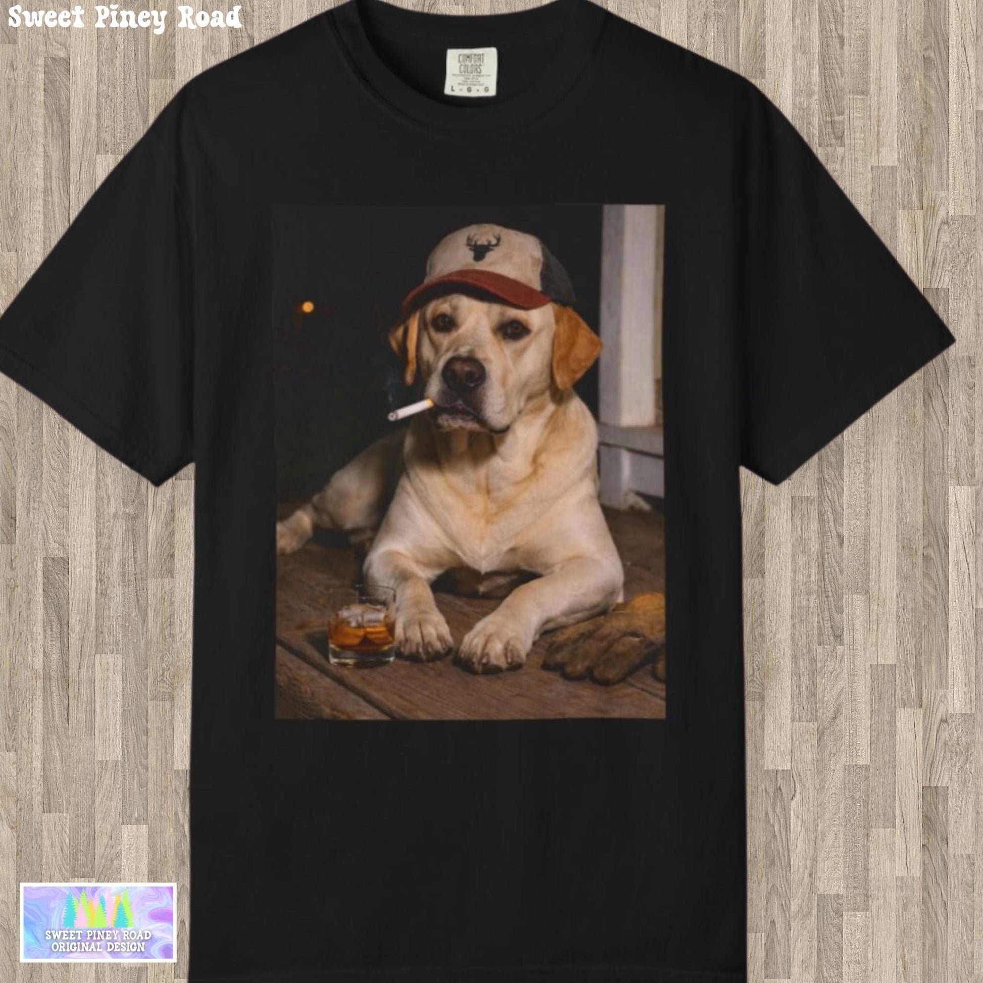 Funny Labrador Retriever Shirt, Dog Dad T-Shirt, Blue Collar Man Gag Gift Tee For Husband, Hilarious Meme Humor Comfort Colors® Tshirt