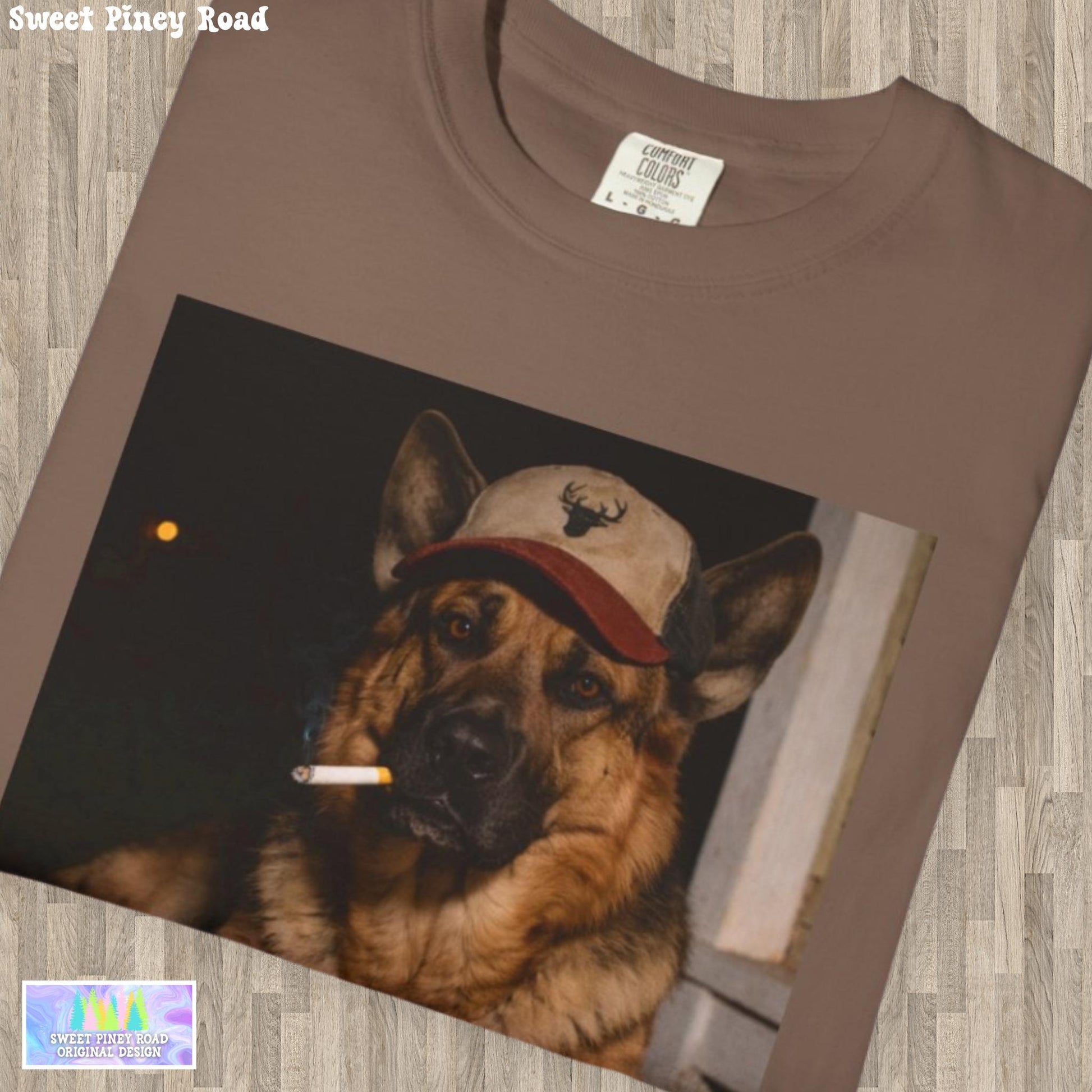 Funny German Shepherd Shirt, Dog Dad T-Shirt, Blue Collar Man Gag Gift Tee For Husband, Hilarious Meme Humor Comfort Colors® Tshirt