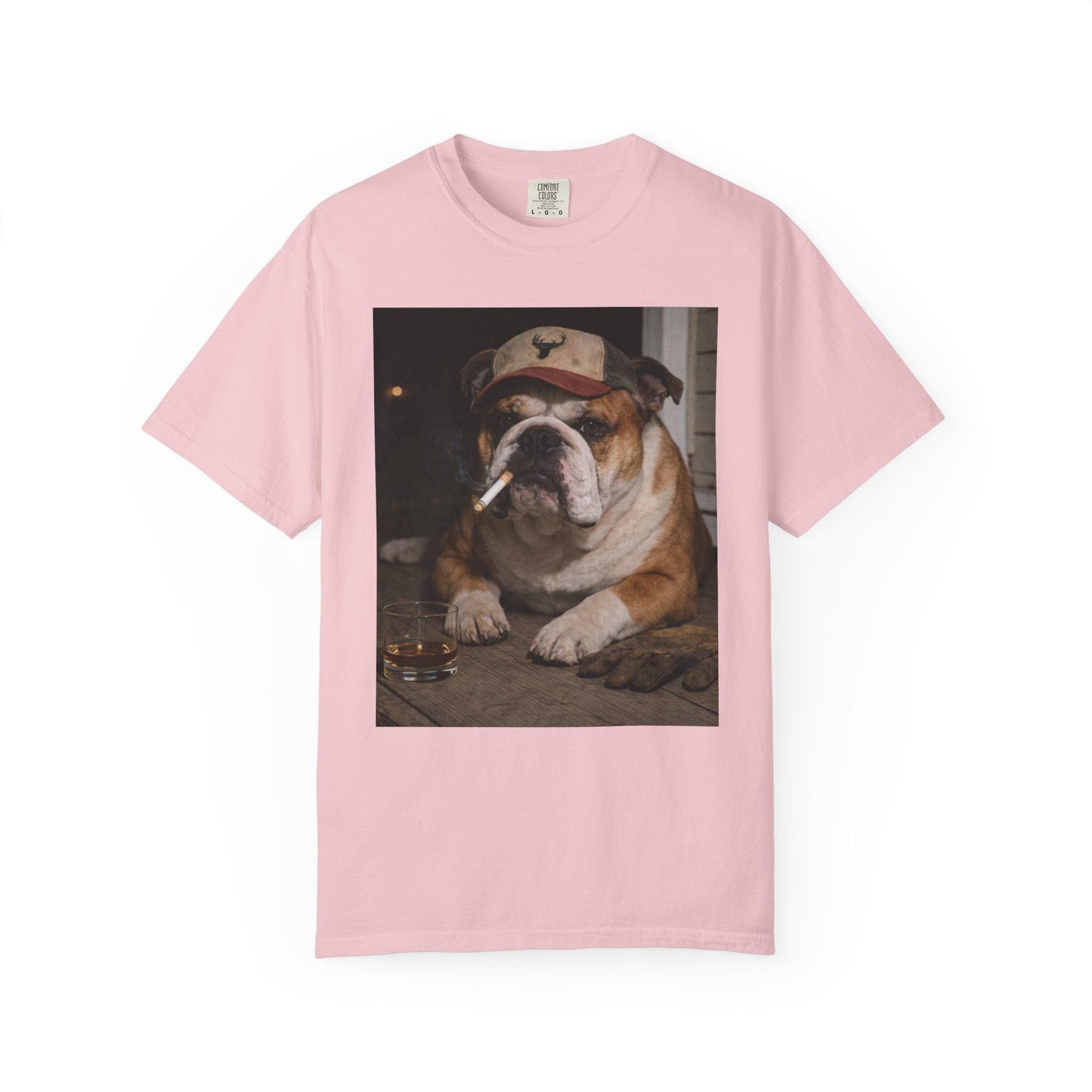 Funny English Bulldog Shirt, Bully Dog Dad T-Shirt, Blue Collar Man Gag Gift Tee For Husband, Hilarious Meme Humor Comfort Colors® Tshirt