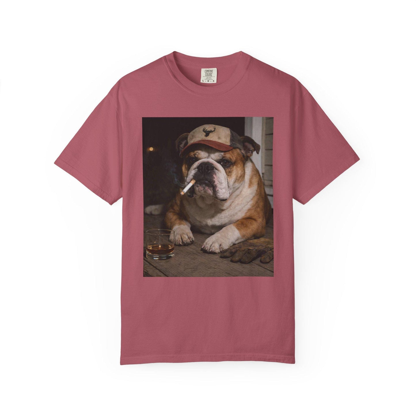Funny English Bulldog Shirt, Bully Dog Dad T-Shirt, Blue Collar Man Gag Gift Tee For Husband, Hilarious Meme Humor Comfort Colors® Tshirt