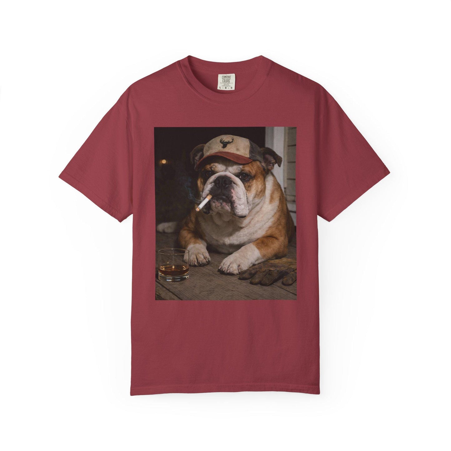 Funny English Bulldog Shirt, Bully Dog Dad T-Shirt, Blue Collar Man Gag Gift Tee For Husband, Hilarious Meme Humor Comfort Colors® Tshirt