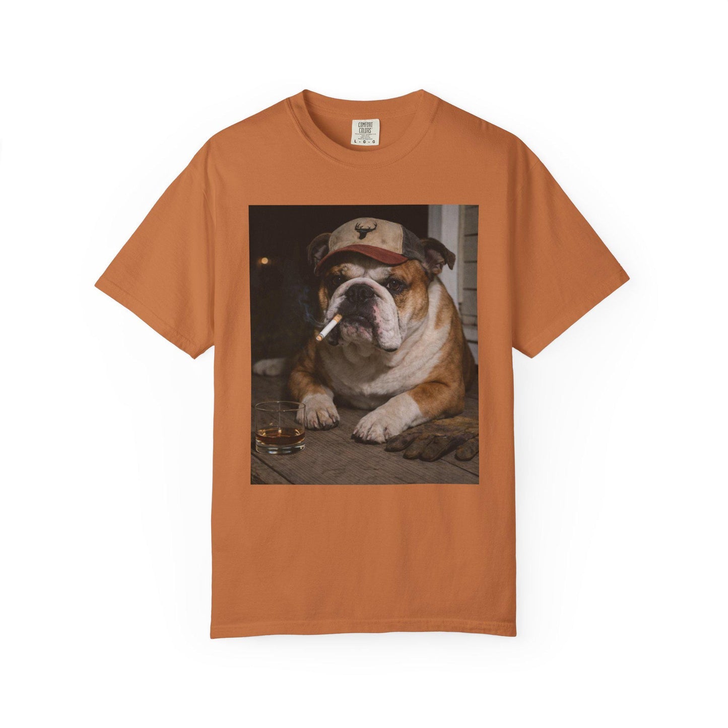 Funny English Bulldog Shirt, Bully Dog Dad T-Shirt, Blue Collar Man Gag Gift Tee For Husband, Hilarious Meme Humor Comfort Colors® Tshirt