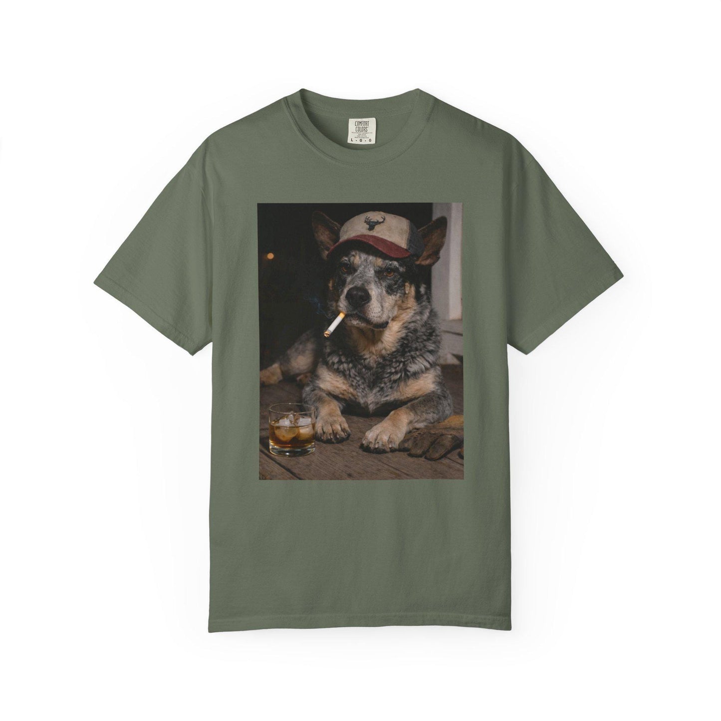 Funny Blue Heeler Shirt, Australian Cattle Dog T-Shirt, Blue Collar Man Gag Gift Tee, Hilarious Meme Humor Comfort Colors® Tshirt