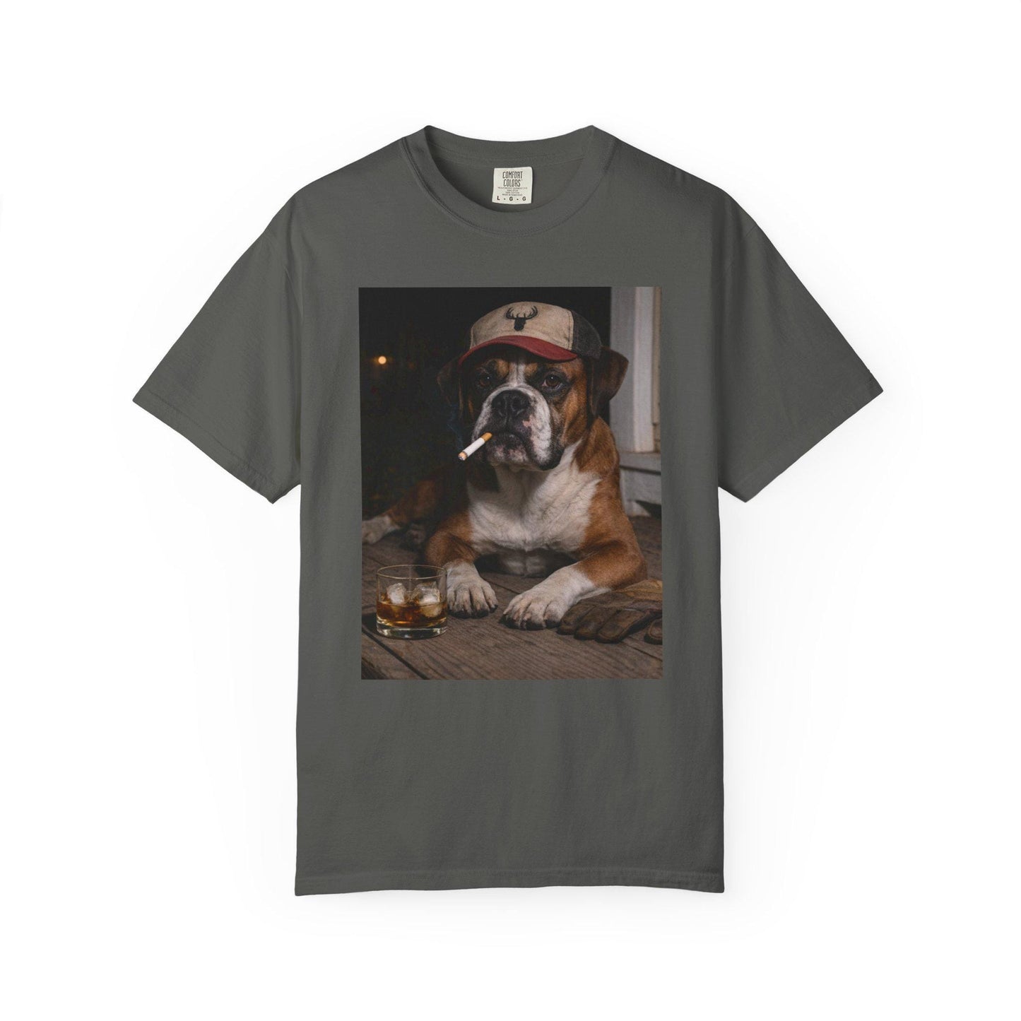 Funny Boxer Shirt, Hardworking Dog T-Shirt, Blue Collar Man Gag Gift Tee For Husband, Hilarious Meme Humor Comfort Colors® Tshirt