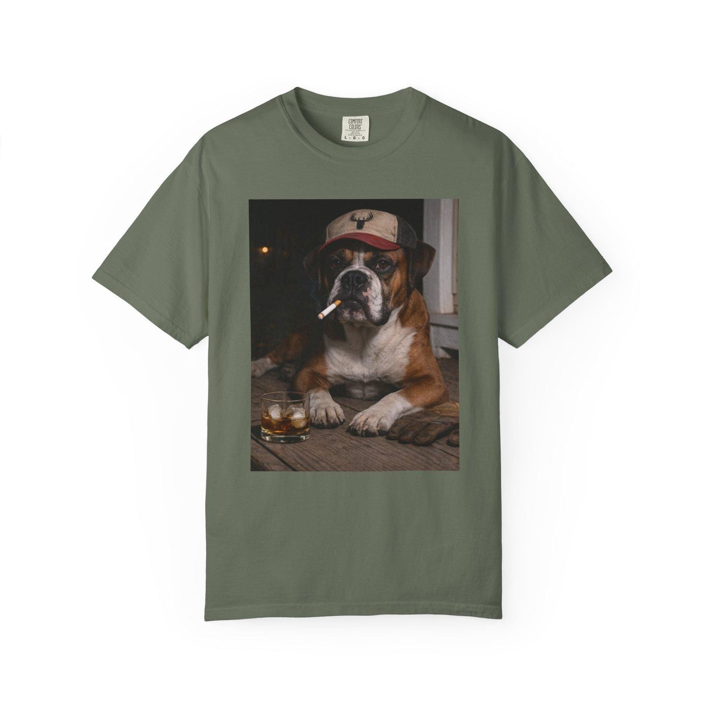Funny Boxer Shirt, Hardworking Dog T-Shirt, Blue Collar Man Gag Gift Tee For Husband, Hilarious Meme Humor Comfort Colors® Tshirt