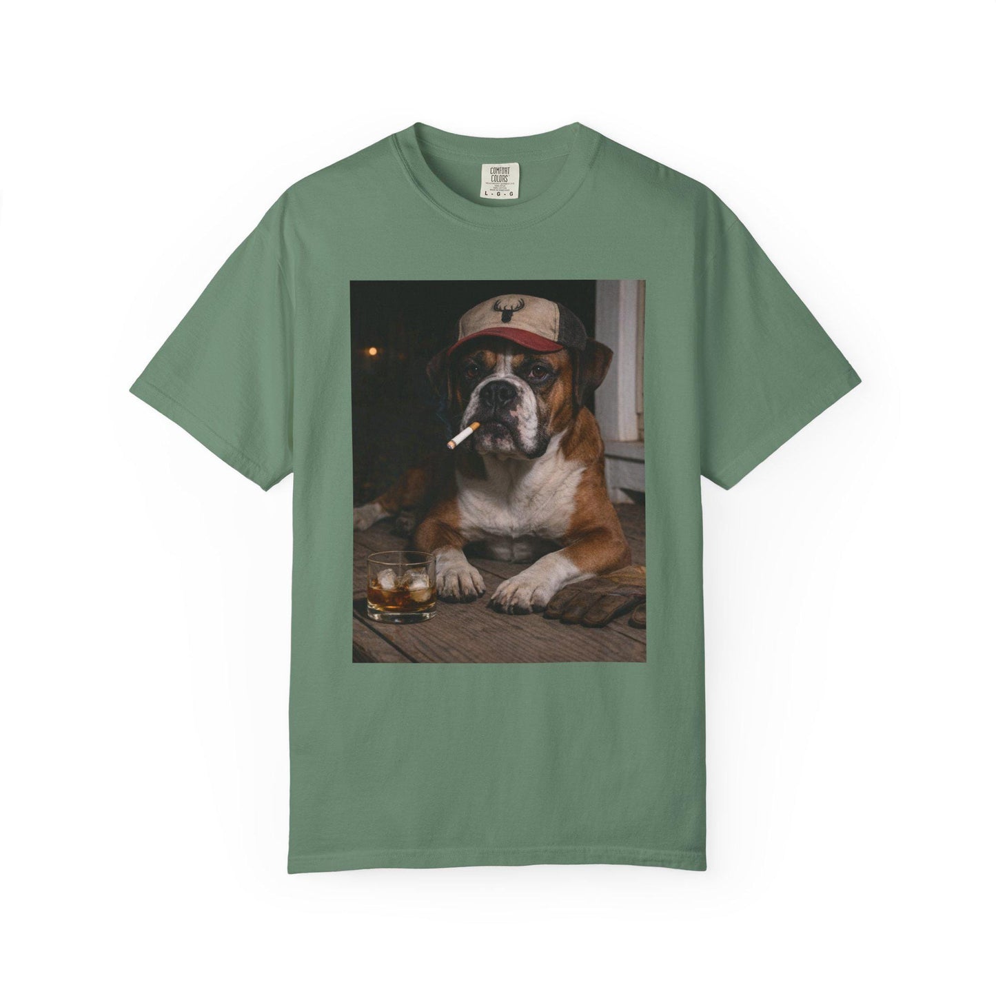 Funny Boxer Shirt, Hardworking Dog T-Shirt, Blue Collar Man Gag Gift Tee For Husband, Hilarious Meme Humor Comfort Colors® Tshirt