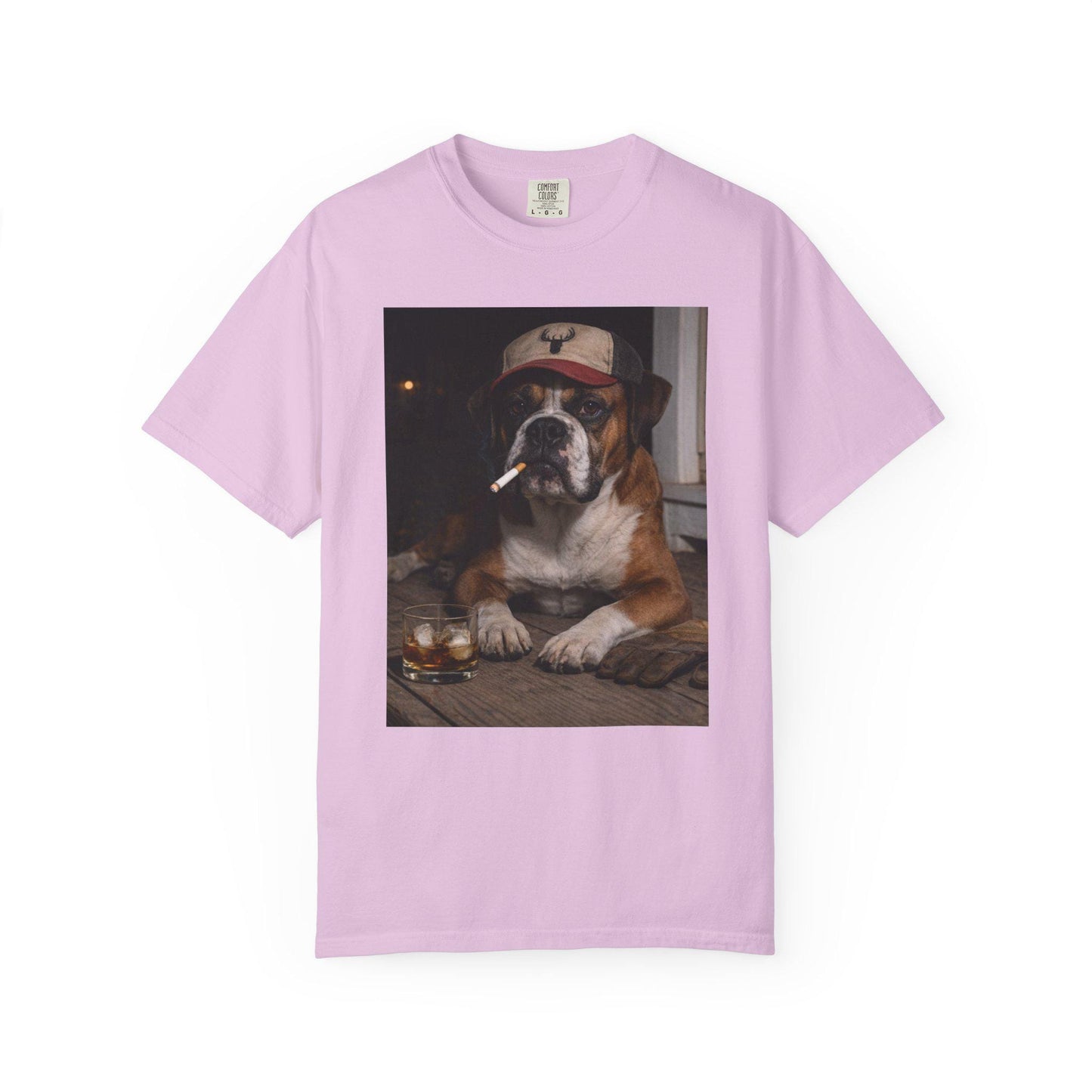 Funny Boxer Shirt, Hardworking Dog T-Shirt, Blue Collar Man Gag Gift Tee For Husband, Hilarious Meme Humor Comfort Colors® Tshirt