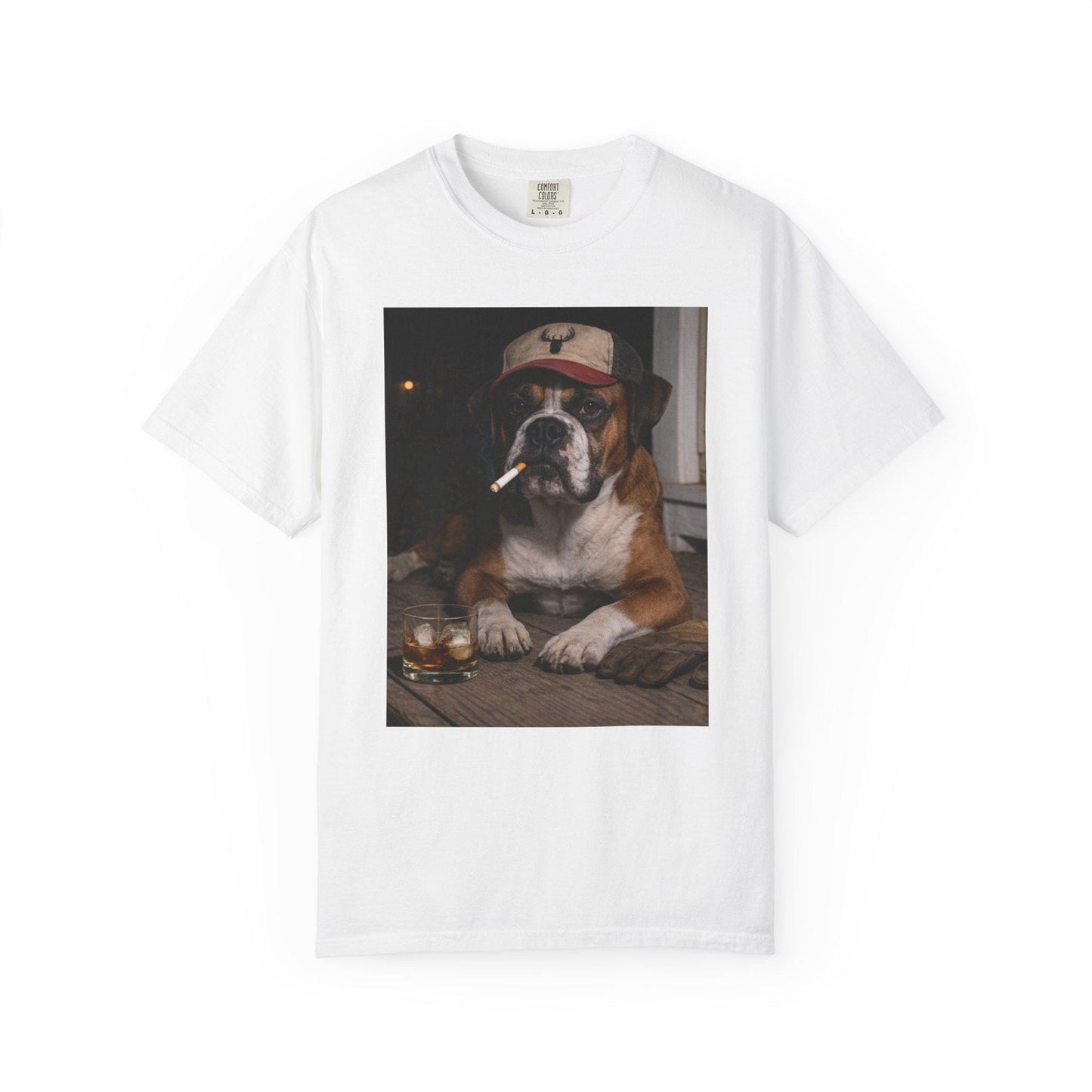 Funny Boxer Shirt, Hardworking Dog T-Shirt, Blue Collar Man Gag Gift Tee For Husband, Hilarious Meme Humor Comfort Colors® Tshirt