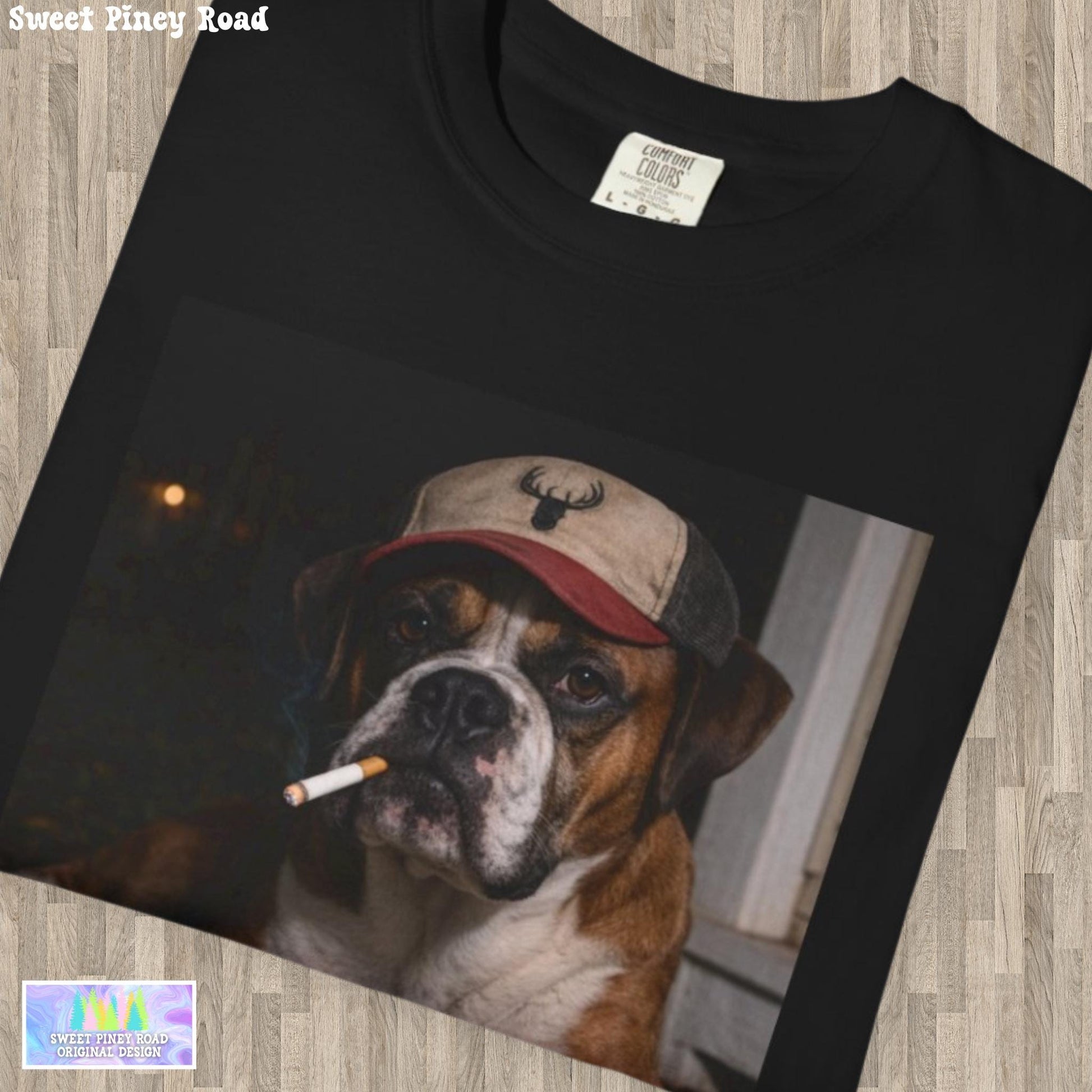 Funny Boxer Shirt, Hardworking Dog T-Shirt, Blue Collar Man Gag Gift Tee For Husband, Hilarious Meme Humor Comfort Colors® Tshirt