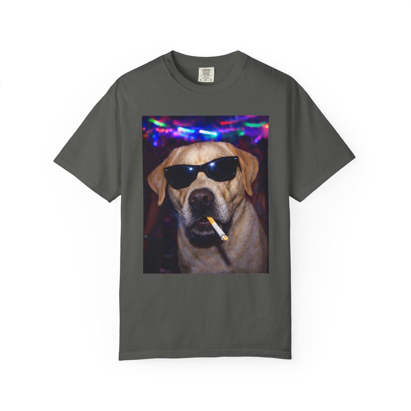 Funny Labrador Retriever Shirt, Hilarious Dogs Smoking Night Club Yellow Lab T-Shirt, Party Animal Tee Gift, I Got That Dog In Me y2k Tshirt