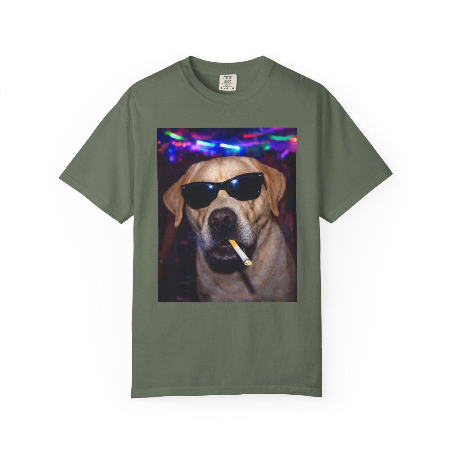 Funny Labrador Retriever Shirt, Hilarious Dogs Smoking Night Club Yellow Lab T-Shirt, Party Animal Tee Gift, I Got That Dog In Me y2k Tshirt