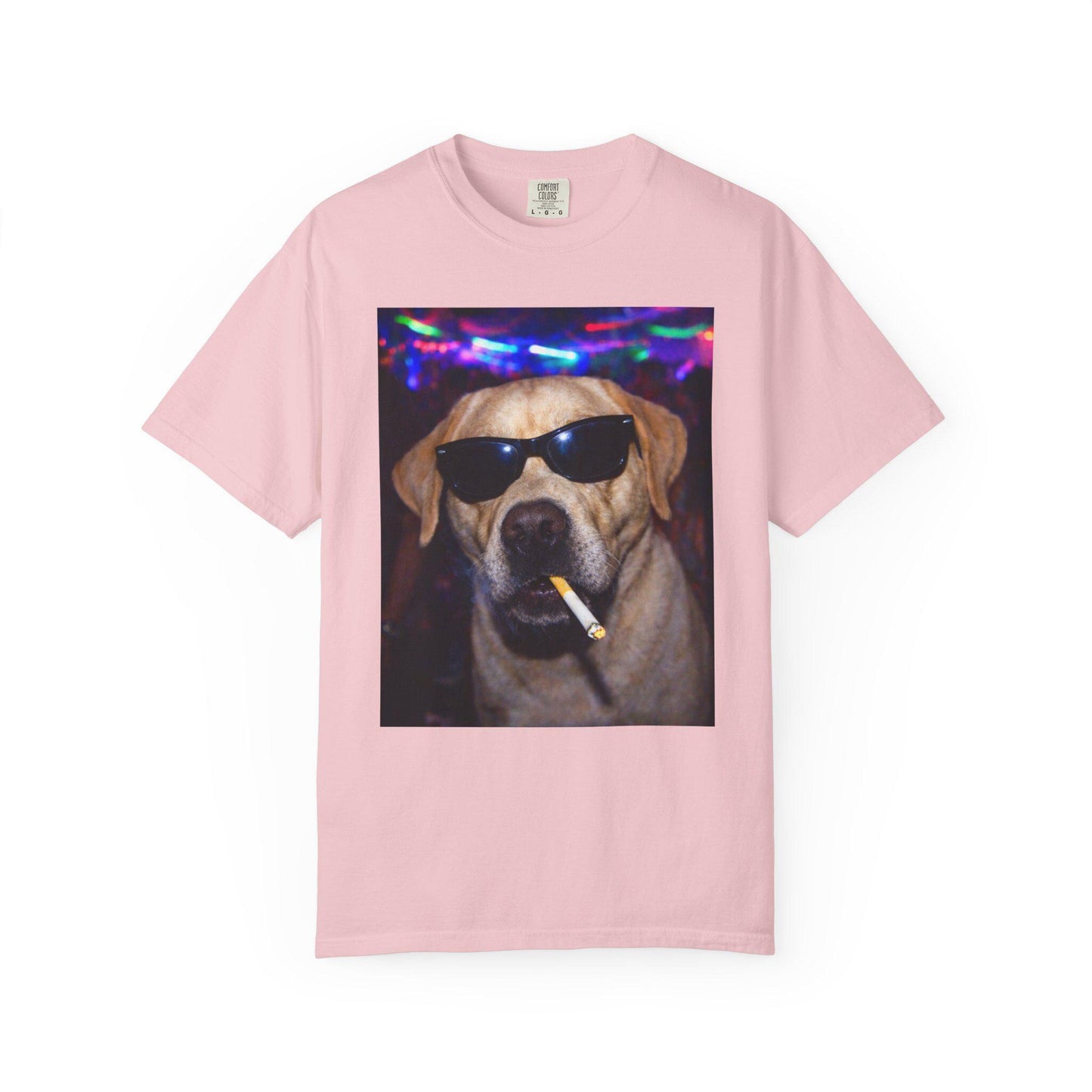 Funny Labrador Retriever Shirt, Hilarious Dogs Smoking Night Club Yellow Lab T-Shirt, Party Animal Tee Gift, I Got That Dog In Me y2k Tshirt