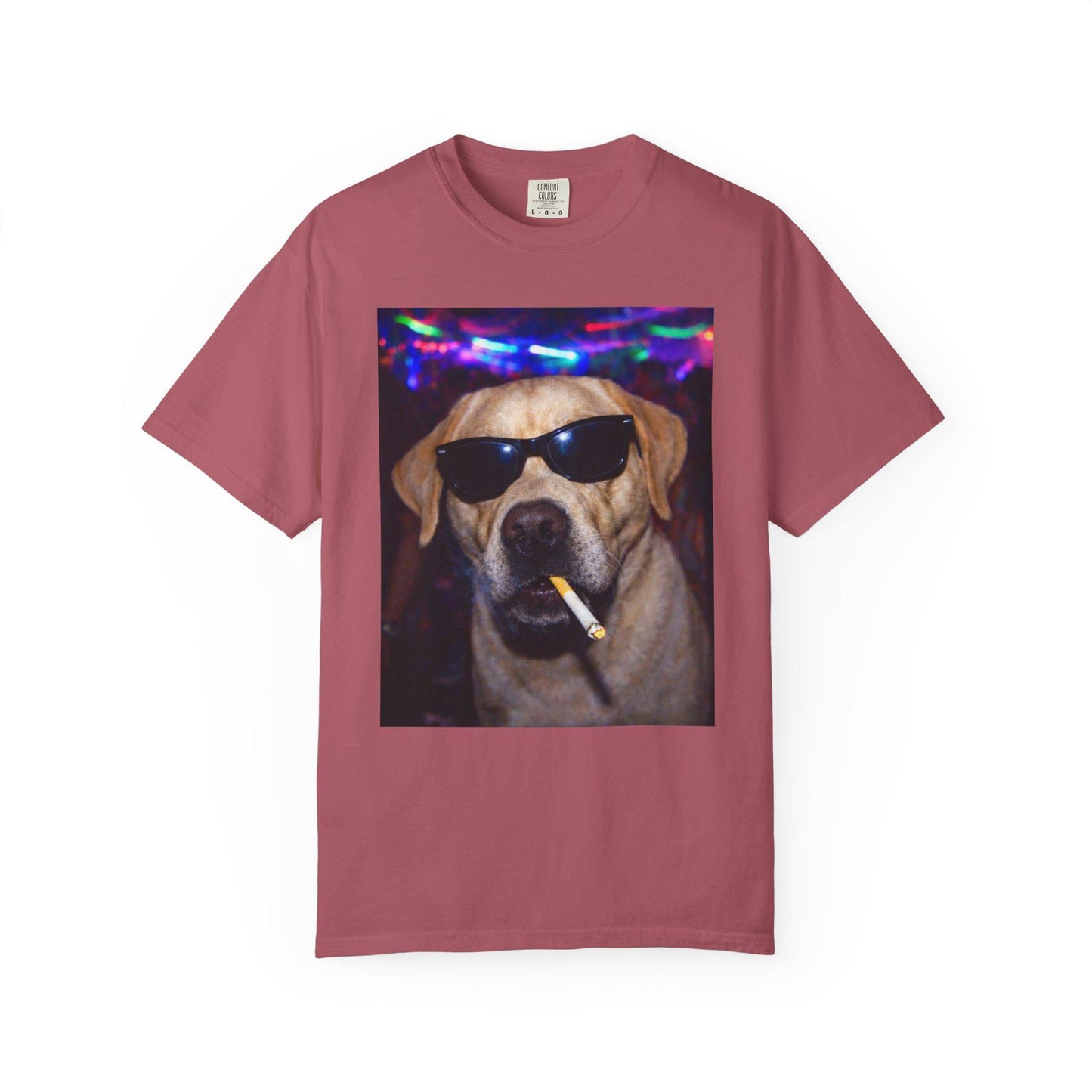 Funny Labrador Retriever Shirt, Hilarious Dogs Smoking Night Club Yellow Lab T-Shirt, Party Animal Tee Gift, I Got That Dog In Me y2k Tshirt