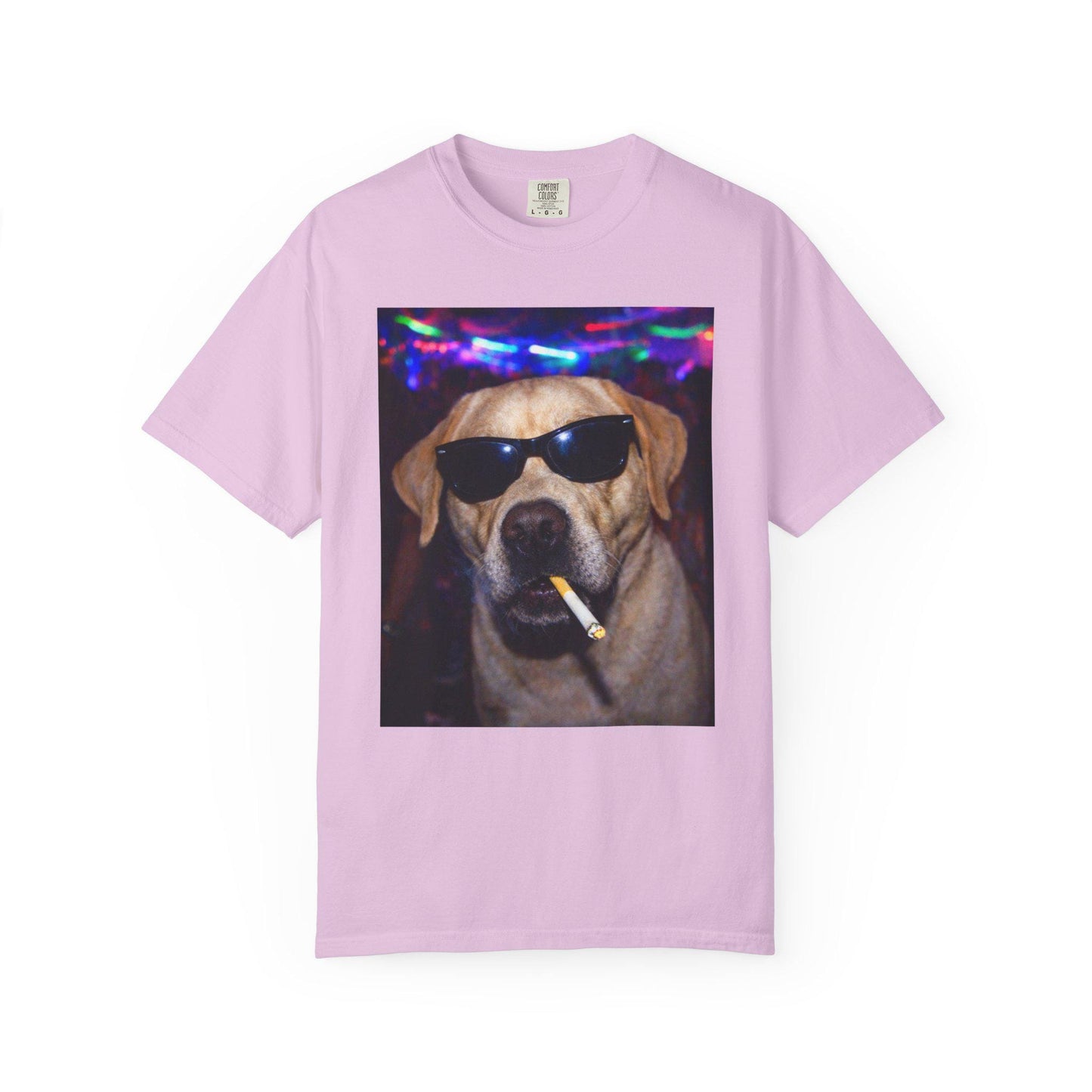 Funny Labrador Retriever Shirt, Hilarious Dogs Smoking Night Club Yellow Lab T-Shirt, Party Animal Tee Gift, I Got That Dog In Me y2k Tshirt