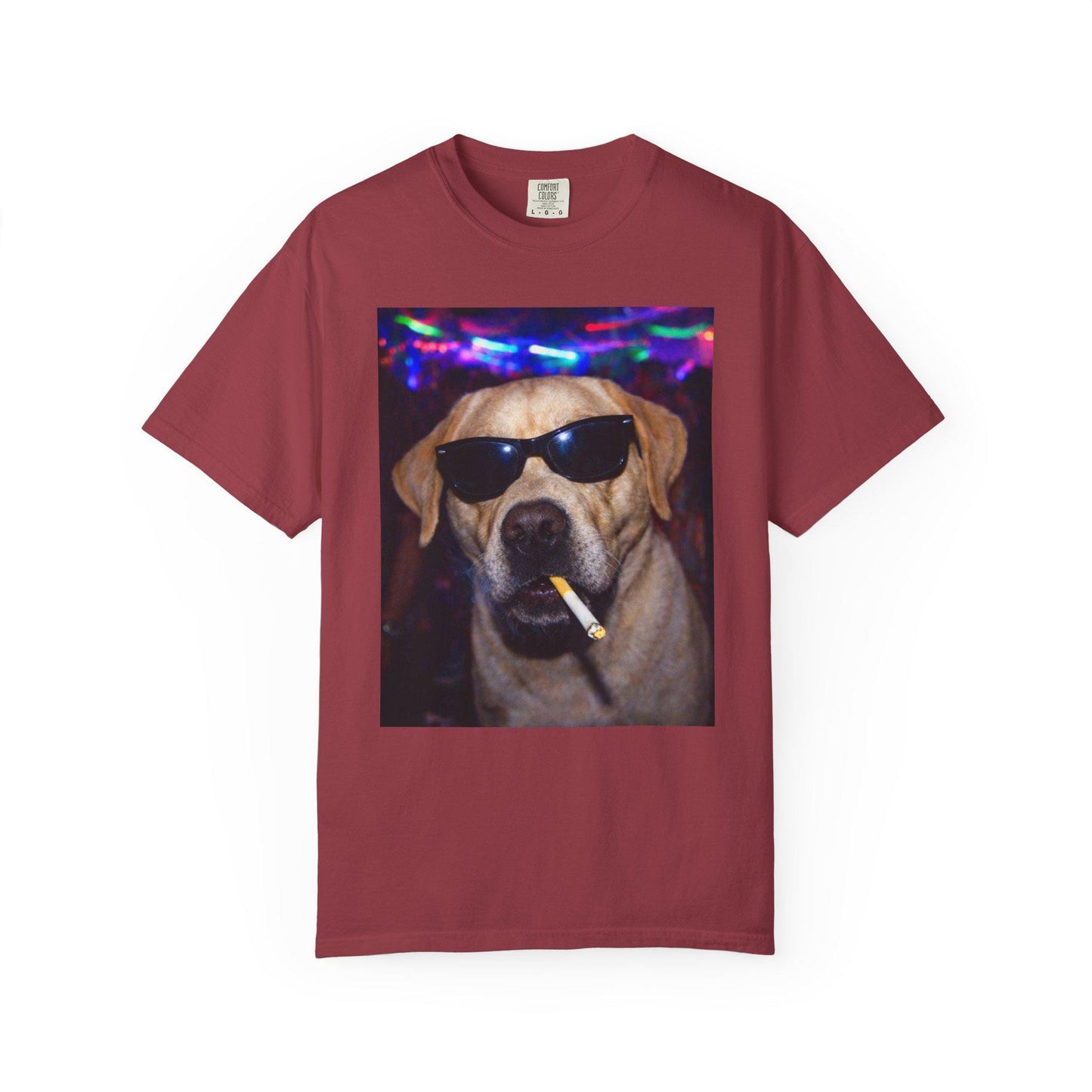 Funny Labrador Retriever Shirt, Hilarious Dogs Smoking Night Club Yellow Lab T-Shirt, Party Animal Tee Gift, I Got That Dog In Me y2k Tshirt