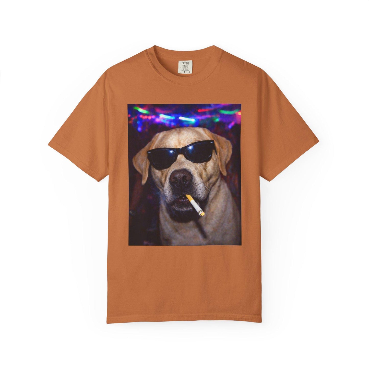 Funny Labrador Retriever Shirt, Hilarious Dogs Smoking Night Club Yellow Lab T-Shirt, Party Animal Tee Gift, I Got That Dog In Me y2k Tshirt
