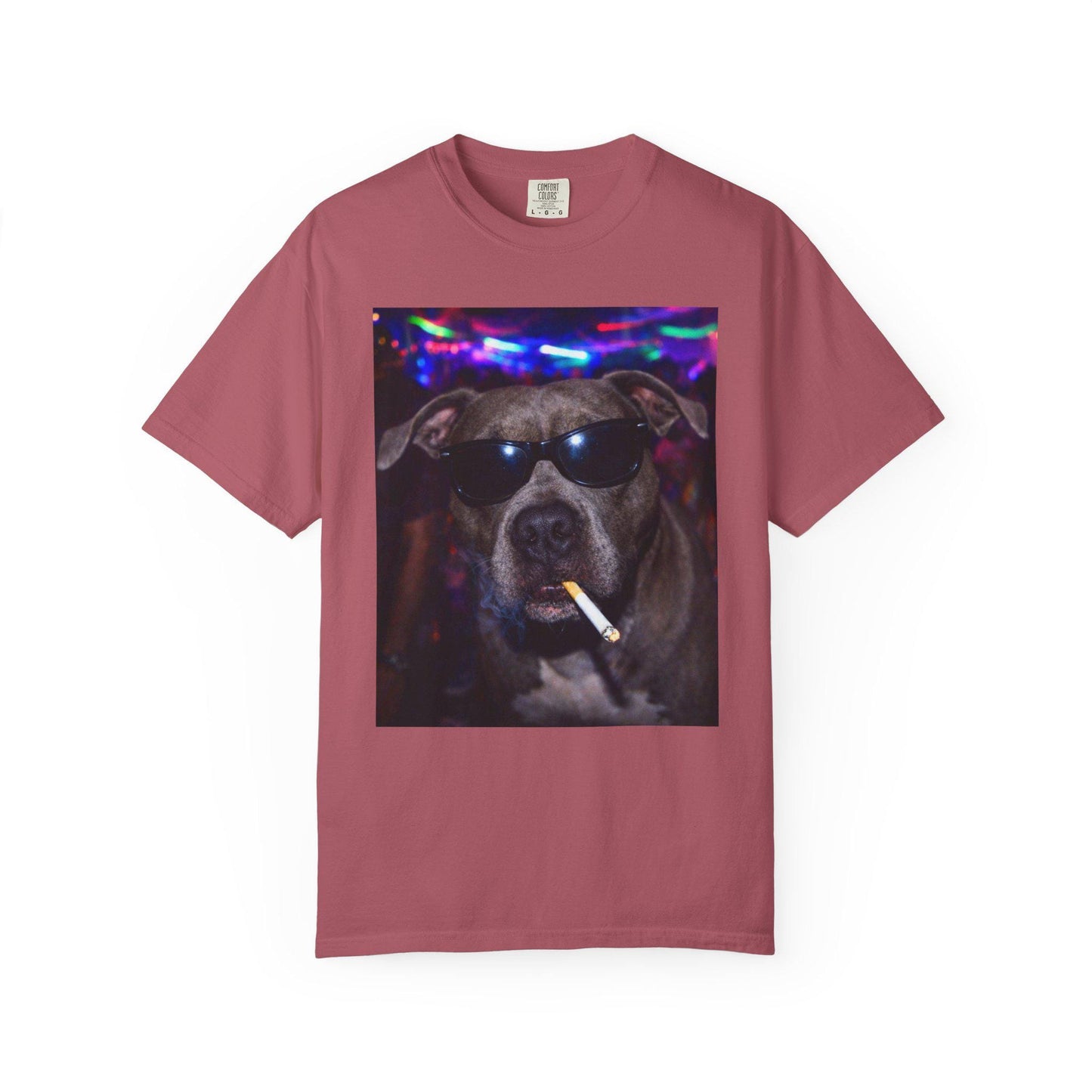Funny Pitbull Shirt, Hilarious Bully Dogs Smoking Night Club T-Shirt, Party Animal Tee Gift, I Got That Dog In Me y2k Rave Themed Tshirt