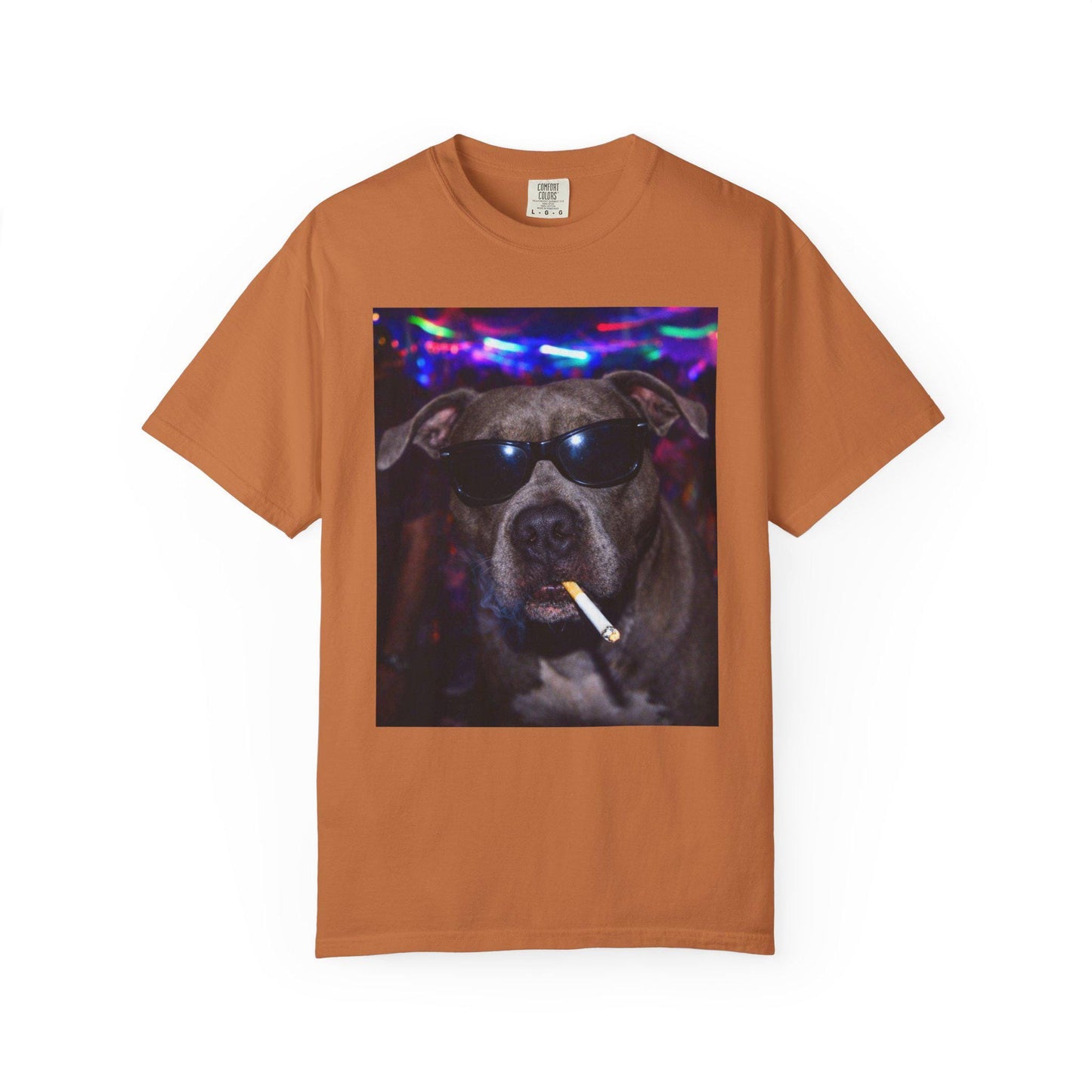 Funny Pitbull Shirt, Hilarious Bully Dogs Smoking Night Club T-Shirt, Party Animal Tee Gift, I Got That Dog In Me y2k Rave Themed Tshirt