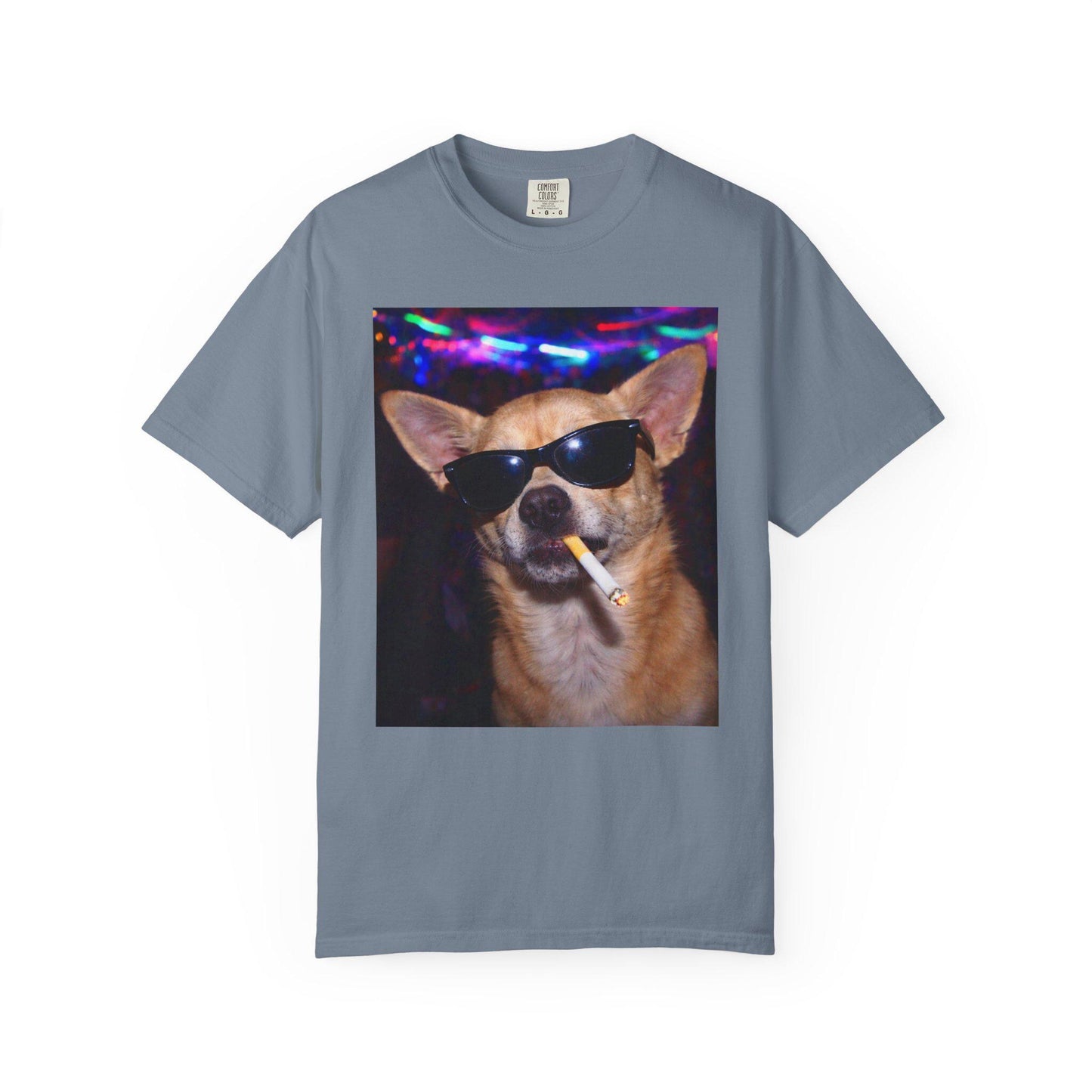 Funny Chihuahua Shirt, Hilarious Dogs Smoking Night Club T-Shirt, Rave Party Animal Tee Gift, I Got That Dog In Me y2k Tshirt