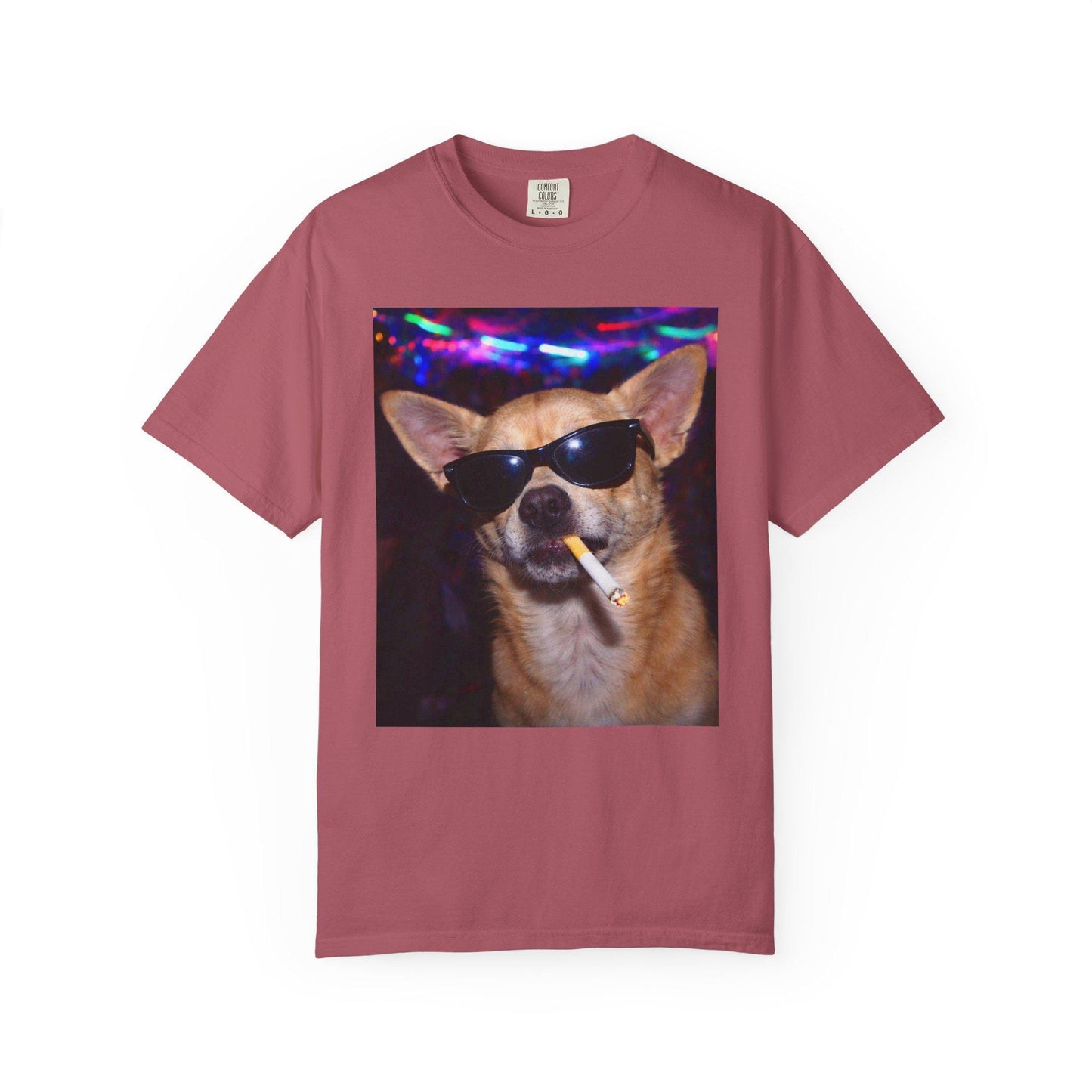 Funny Chihuahua Shirt, Hilarious Dogs Smoking Night Club T-Shirt, Rave Party Animal Tee Gift, I Got That Dog In Me y2k Tshirt
