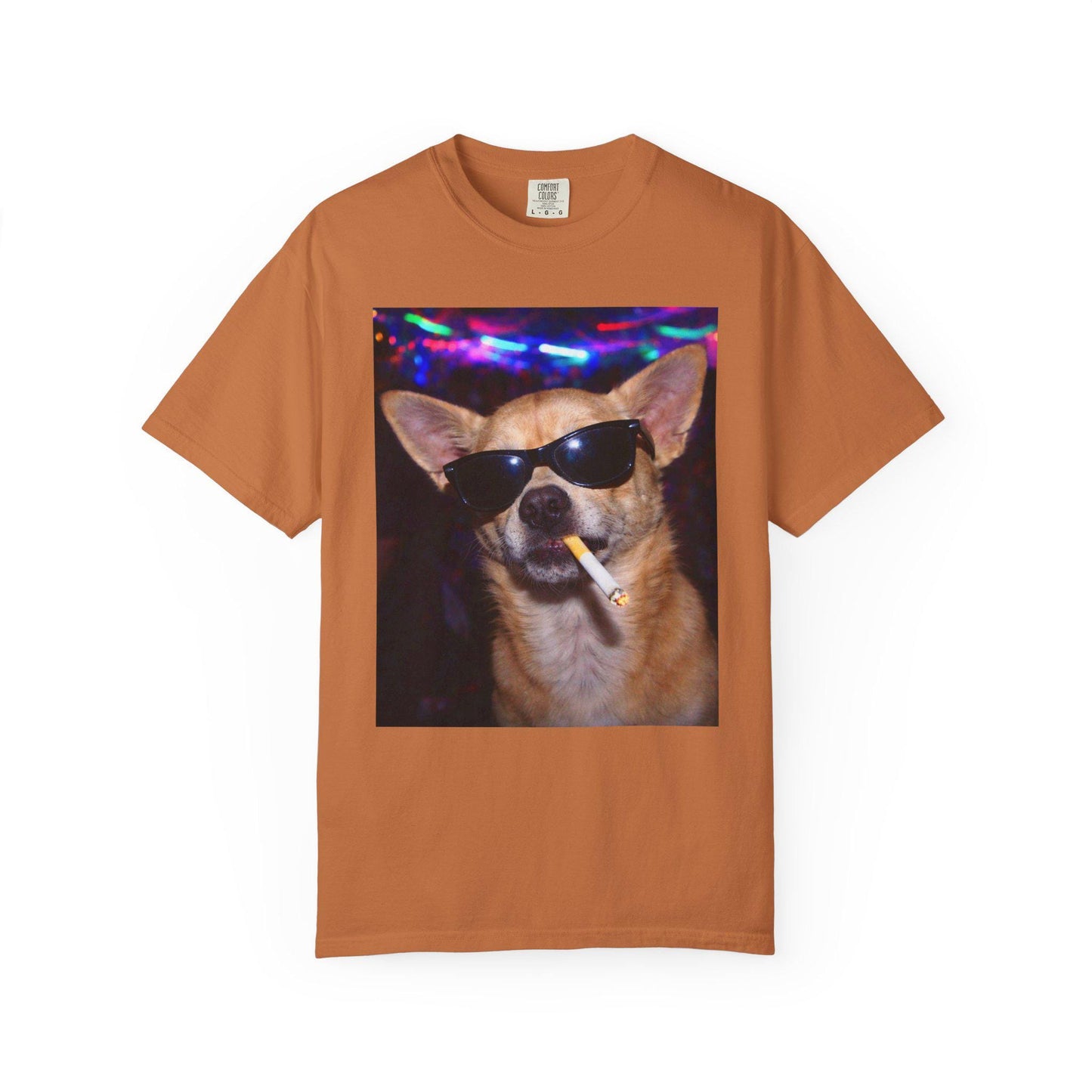 Funny Chihuahua Shirt, Hilarious Dogs Smoking Night Club T-Shirt, Rave Party Animal Tee Gift, I Got That Dog In Me y2k Tshirt