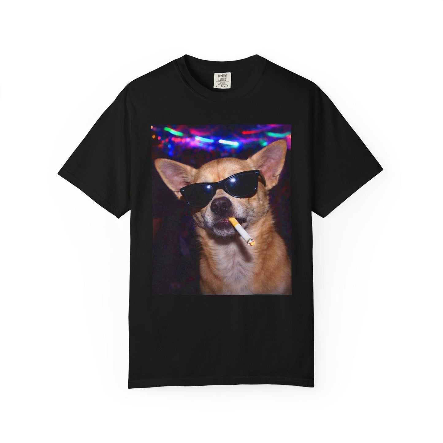 Funny Chihuahua Shirt, Hilarious Dogs Smoking Night Club T-Shirt, Rave Party Animal Tee Gift, I Got That Dog In Me y2k Tshirt