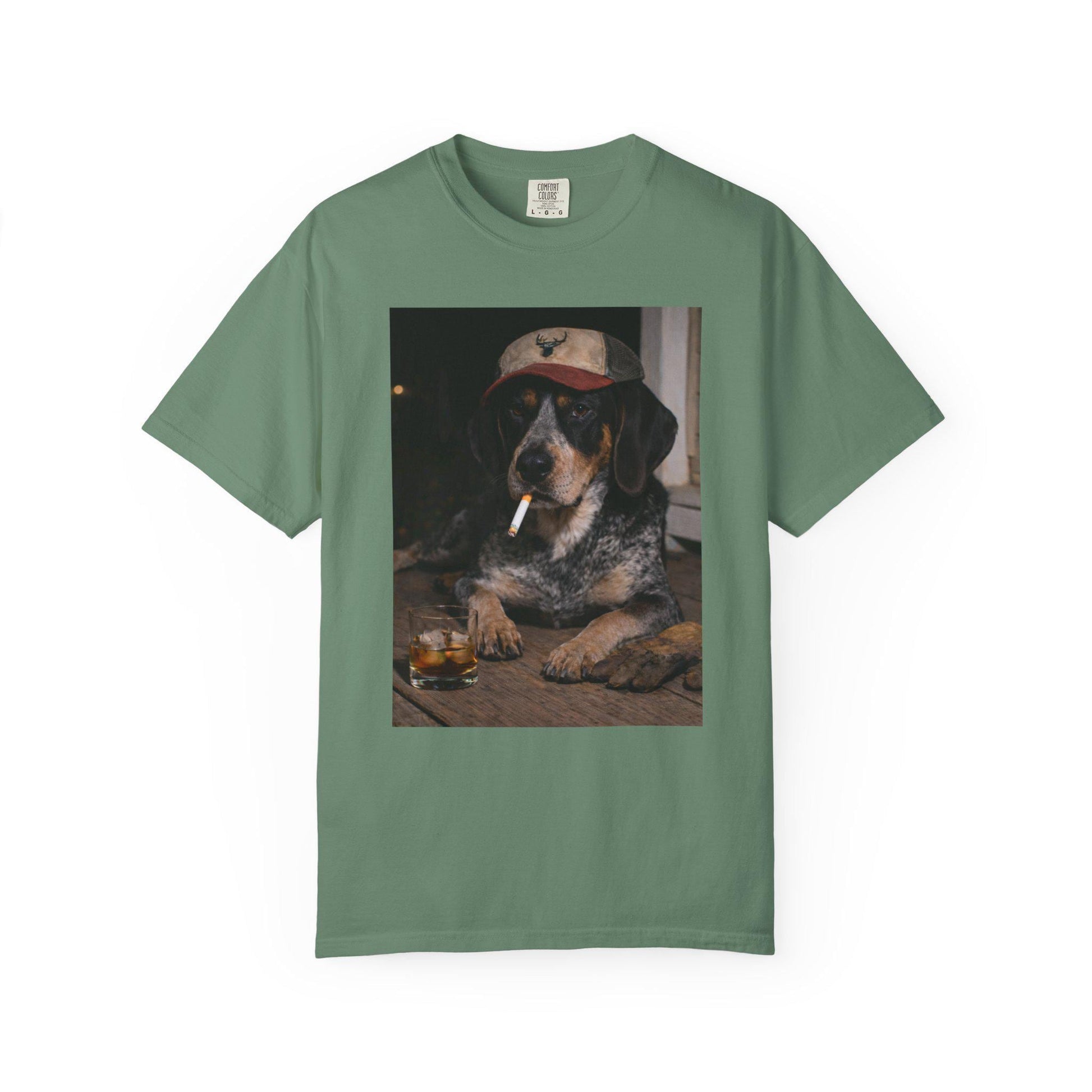 Funny Bluetick Coonhound Shirt, Dog Dad T-Shirt, Blue Collar Man Gag Gift Tee For Husband, Coondog Meme Humor Comfort Colors® Tshirt