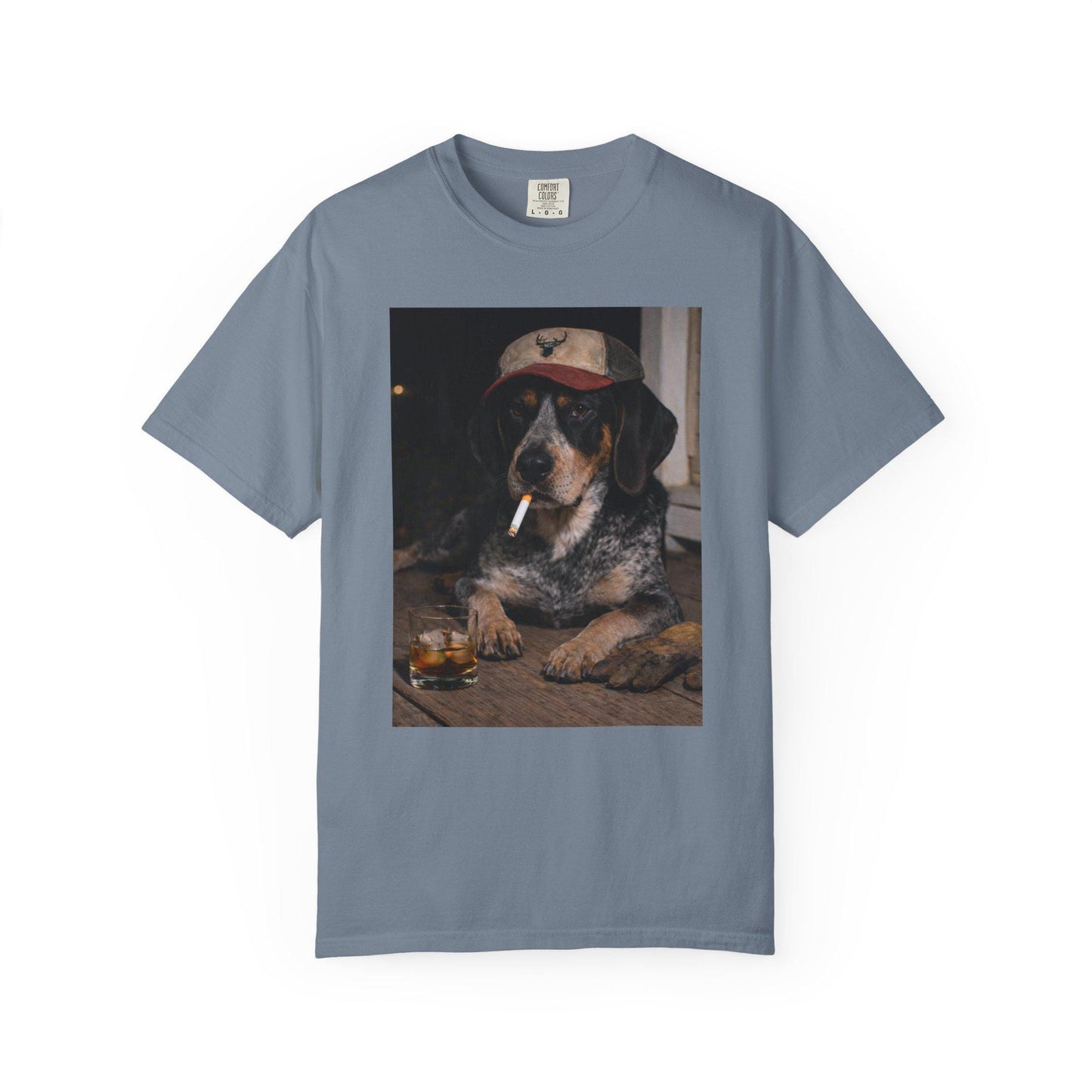 Funny Bluetick Coonhound Shirt, Dog Dad T-Shirt, Blue Collar Man Gag Gift Tee For Husband, Coondog Meme Humor Comfort Colors® Tshirt
