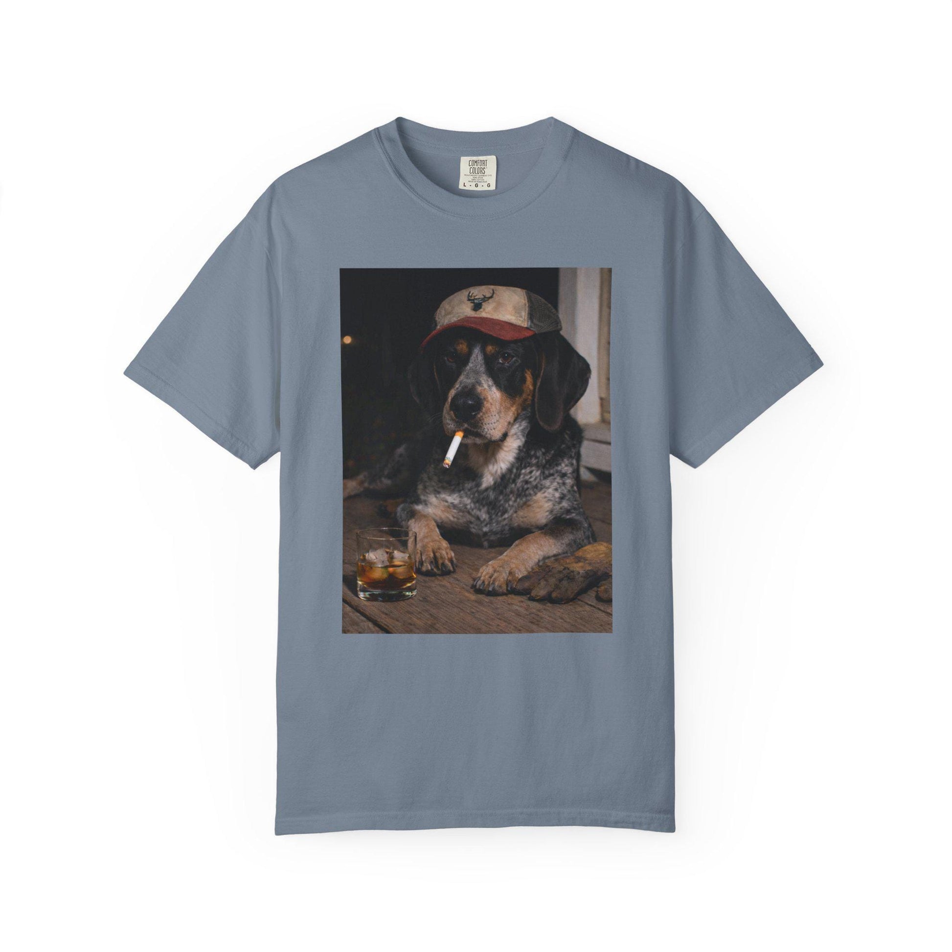 Funny Bluetick Coonhound Shirt, Dog Dad T-Shirt, Blue Collar Man Gag Gift Tee For Husband, Coondog Meme Humor Comfort Colors® Tshirt