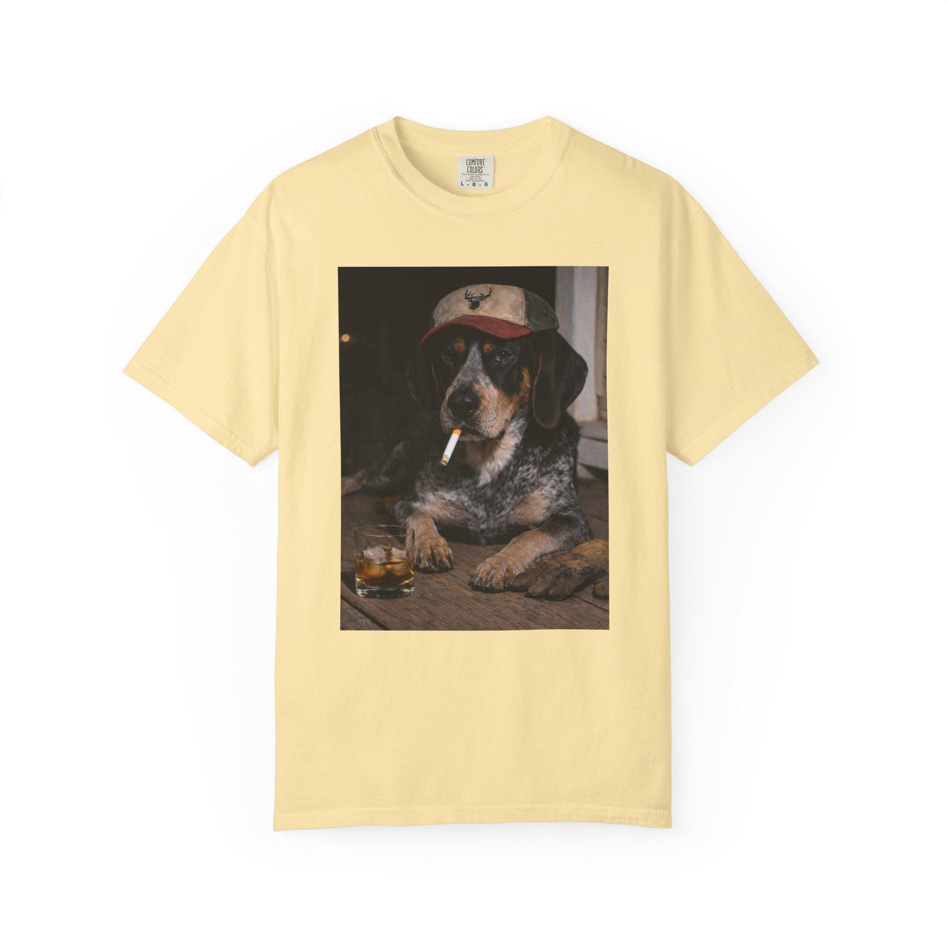 Funny Bluetick Coonhound Shirt, Dog Dad T-Shirt, Blue Collar Man Gag Gift Tee For Husband, Coondog Meme Humor Comfort Colors® Tshirt