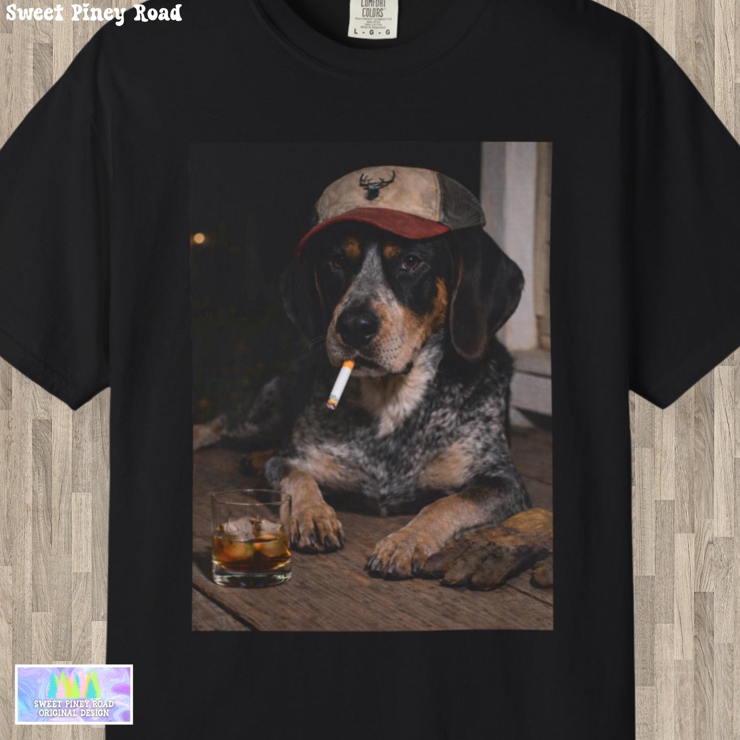 Funny Bluetick Coonhound Shirt, Dog Dad T-Shirt, Blue Collar Man Gag Gift Tee For Husband, Coondog Meme Humor Comfort Colors® Tshirt