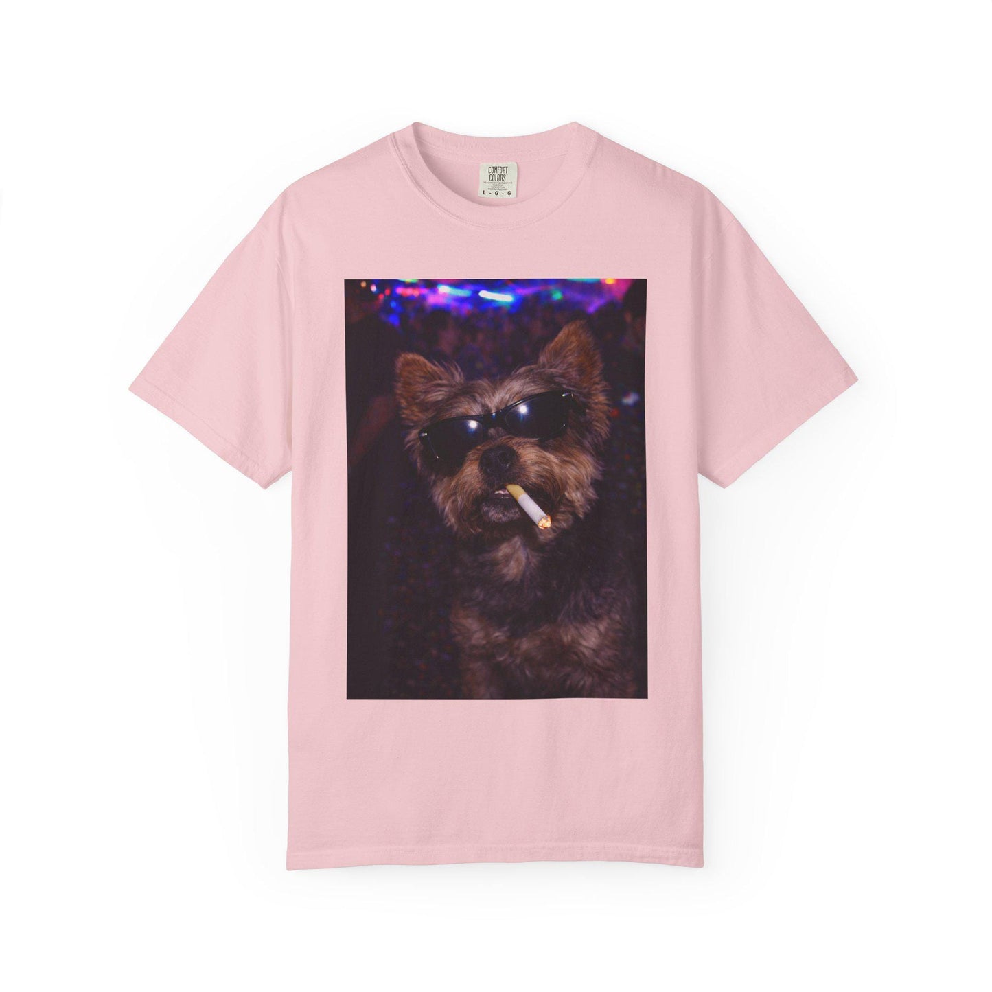 Funny Yorkie Shirt, Hilarious Yorkshire Terrier Dogs Smoking Night Club T-Shirt, Party Animal Tee Gift, I Got That Dog In Me y2k Rave Tshirt