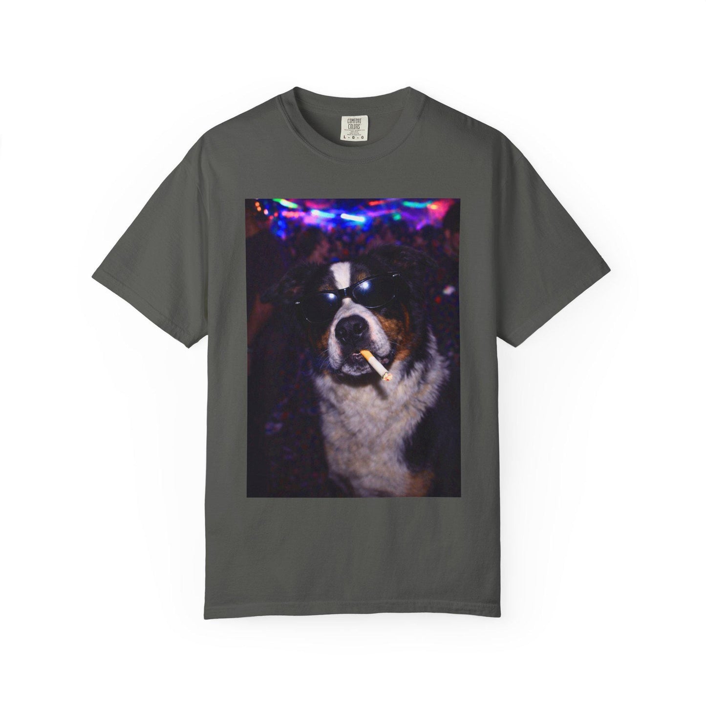 Funny Border Collie Shirt, Hilarious Dogs Smoking Night Club T-Shirt, Party Animal Tee Gift, I Got That Dog In Me y2k Rave Tshirt