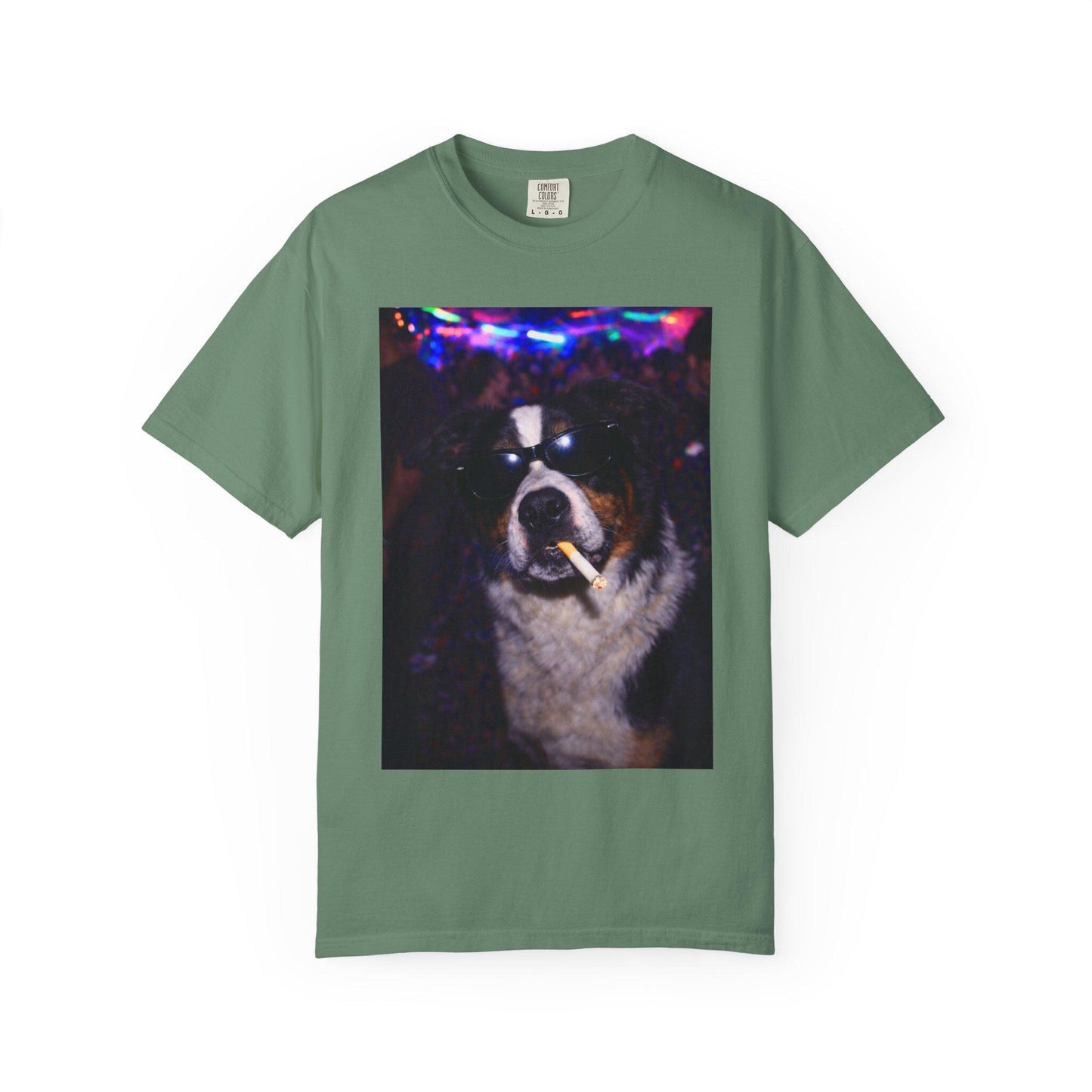 Funny Border Collie Shirt, Hilarious Dogs Smoking Night Club T-Shirt, Party Animal Tee Gift, I Got That Dog In Me y2k Rave Tshirt