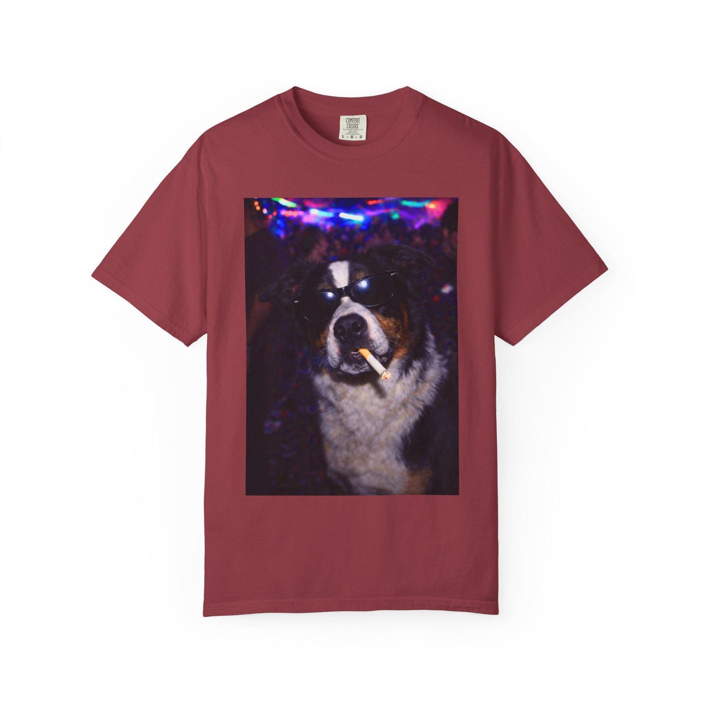 Funny Border Collie Shirt, Hilarious Dogs Smoking Night Club T-Shirt, Party Animal Tee Gift, I Got That Dog In Me y2k Rave Tshirt