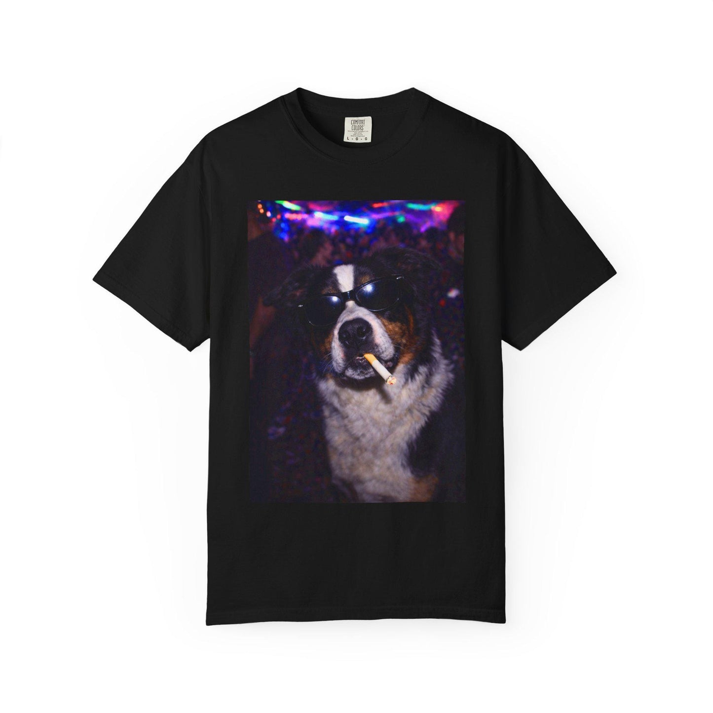 Funny Border Collie Shirt, Hilarious Dogs Smoking Night Club T-Shirt, Party Animal Tee Gift, I Got That Dog In Me y2k Rave Tshirt