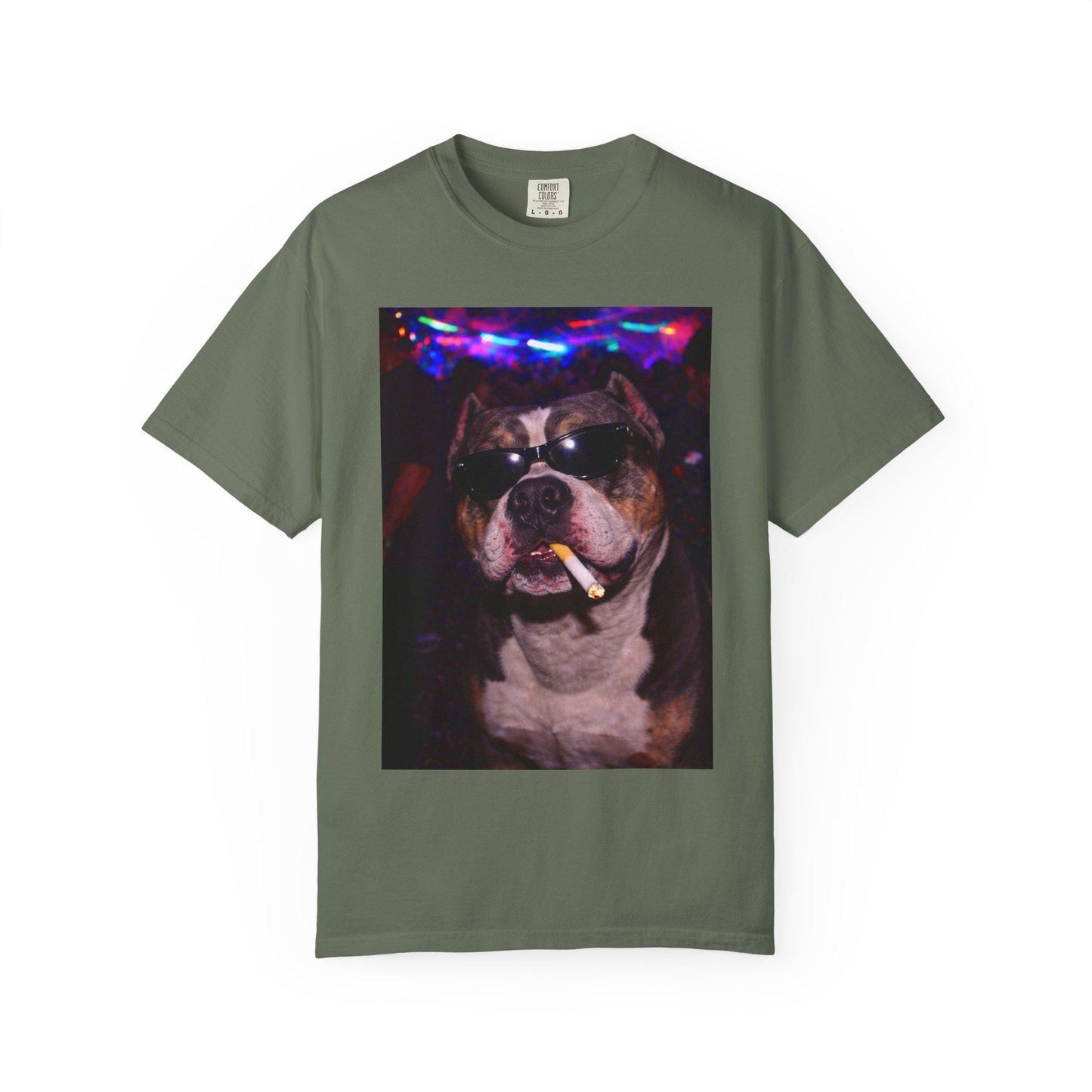 Funny American Bully Shirt, Hilarious Dogs Smoking Night Club T-Shirt, Party Animal Tee Gift, I Got That Dog In Me y2k Rave Tshirt