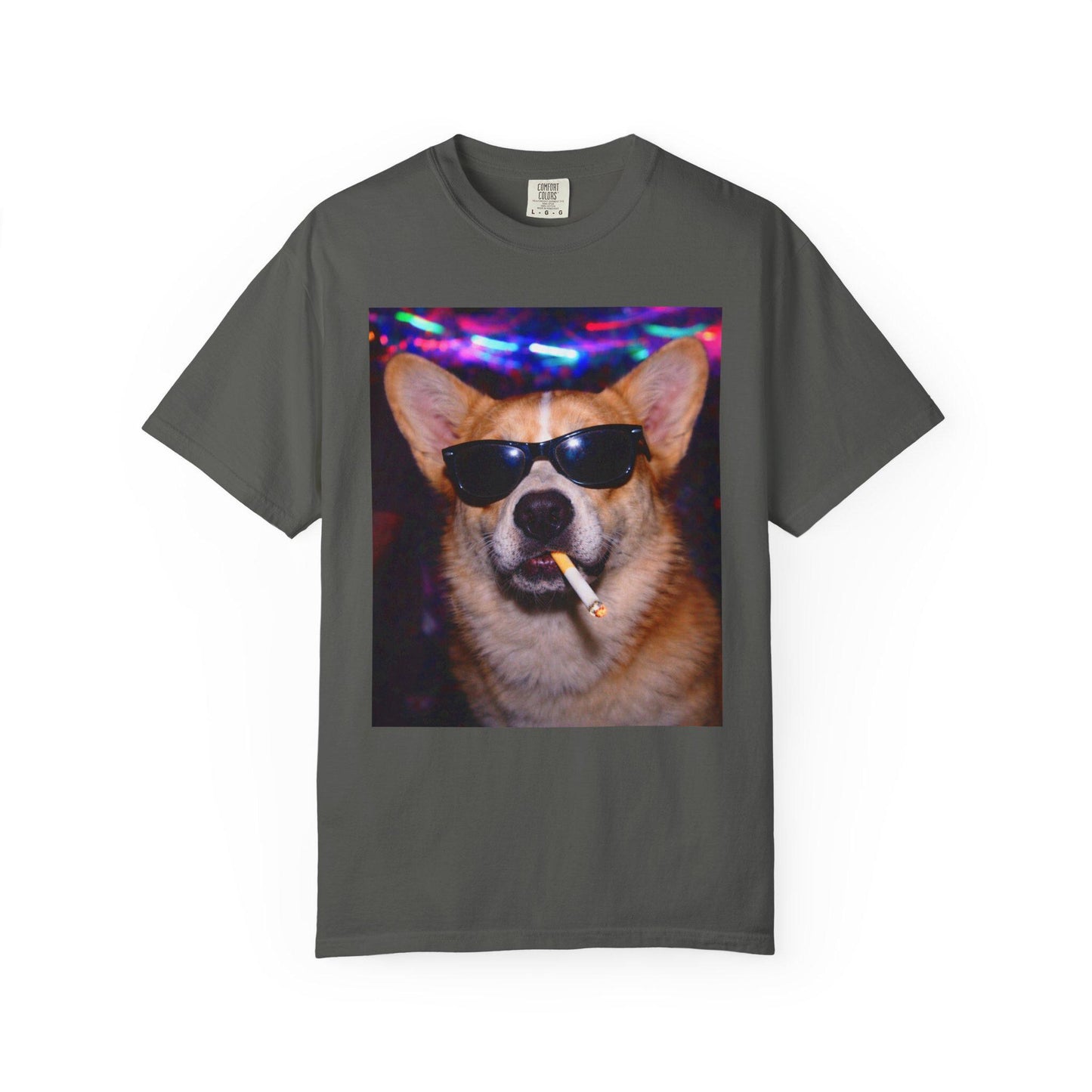 Funny Corgi Shirt, Hilarious Dogs Smoking Night Club T-Shirt, Party Animal Tee Gift, I Got That Dog In Me y2k Rave Themed Tshirt