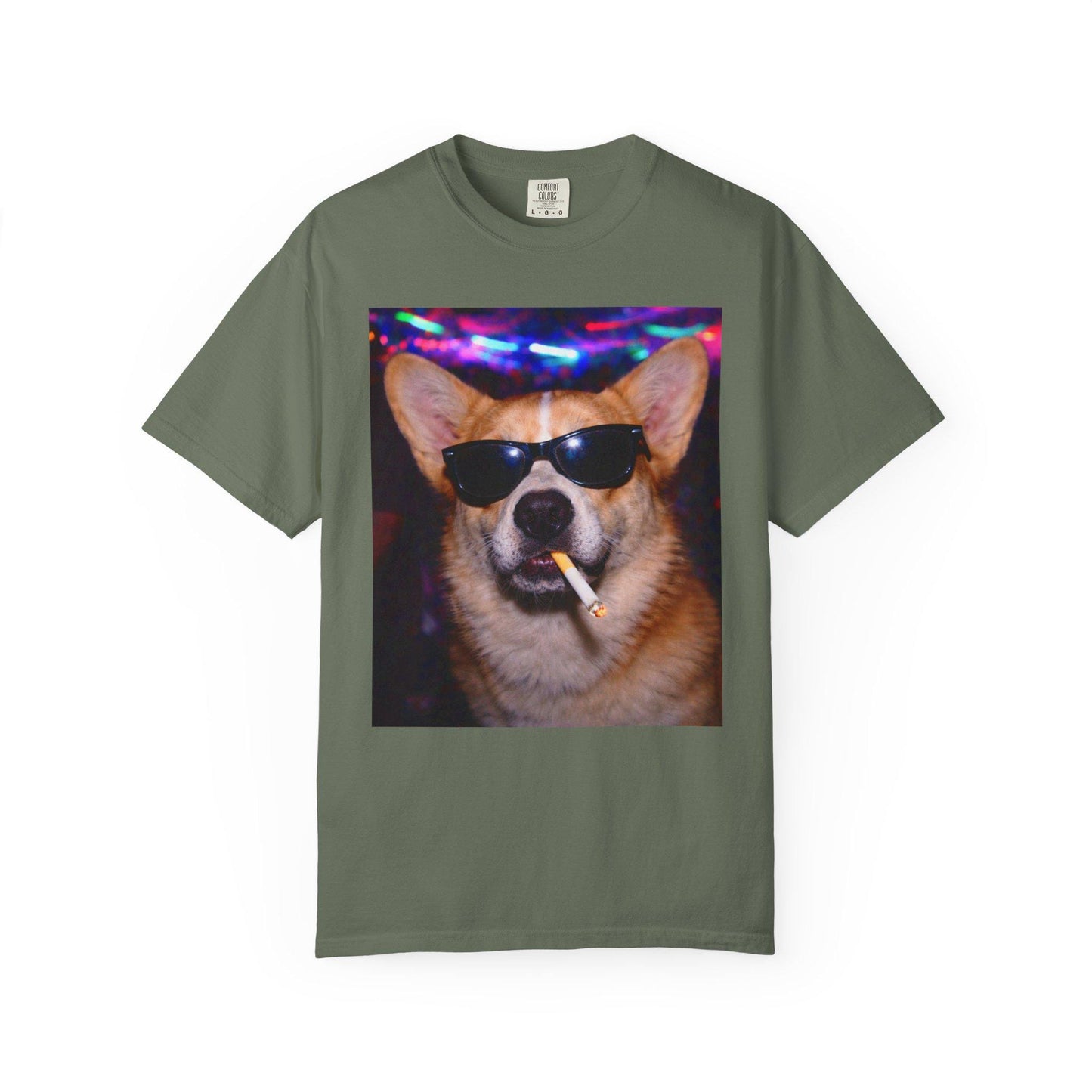 Funny Corgi Shirt, Hilarious Dogs Smoking Night Club T-Shirt, Party Animal Tee Gift, I Got That Dog In Me y2k Rave Themed Tshirt