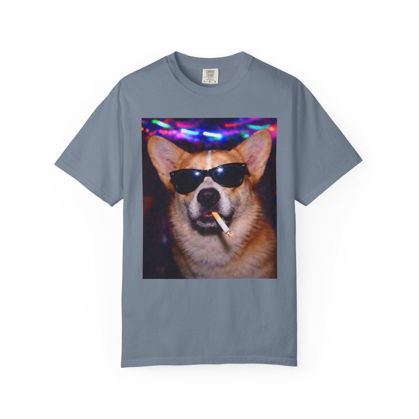 Funny Corgi Shirt, Hilarious Dogs Smoking Night Club T-Shirt, Party Animal Tee Gift, I Got That Dog In Me y2k Rave Themed Tshirt
