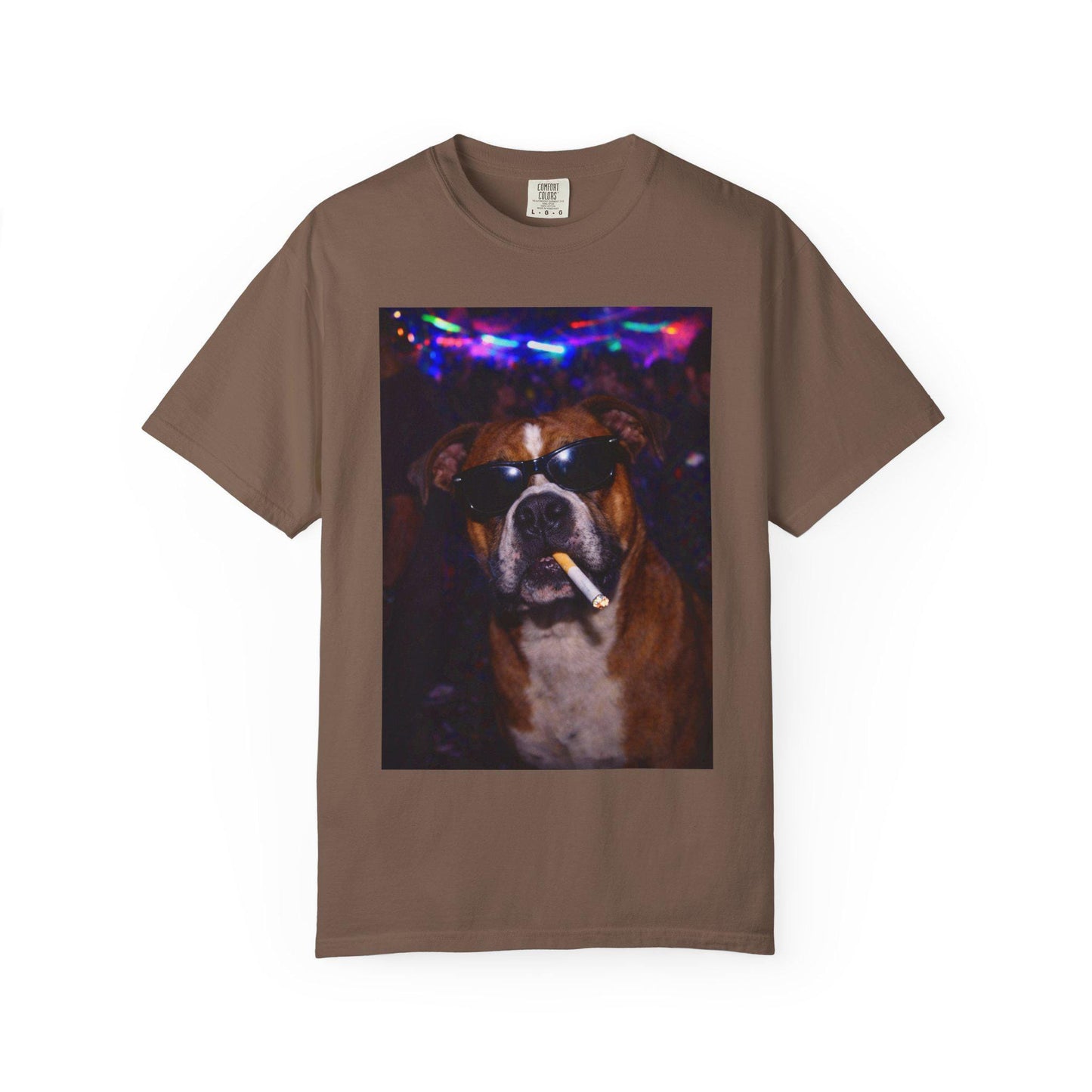 Funny Boxer Shirt, Hilarious Dogs Smoking Night Club T-Shirt, Party Animal Tee Gift, I Got That Dog In Me y2k Rave Themed Tshirt