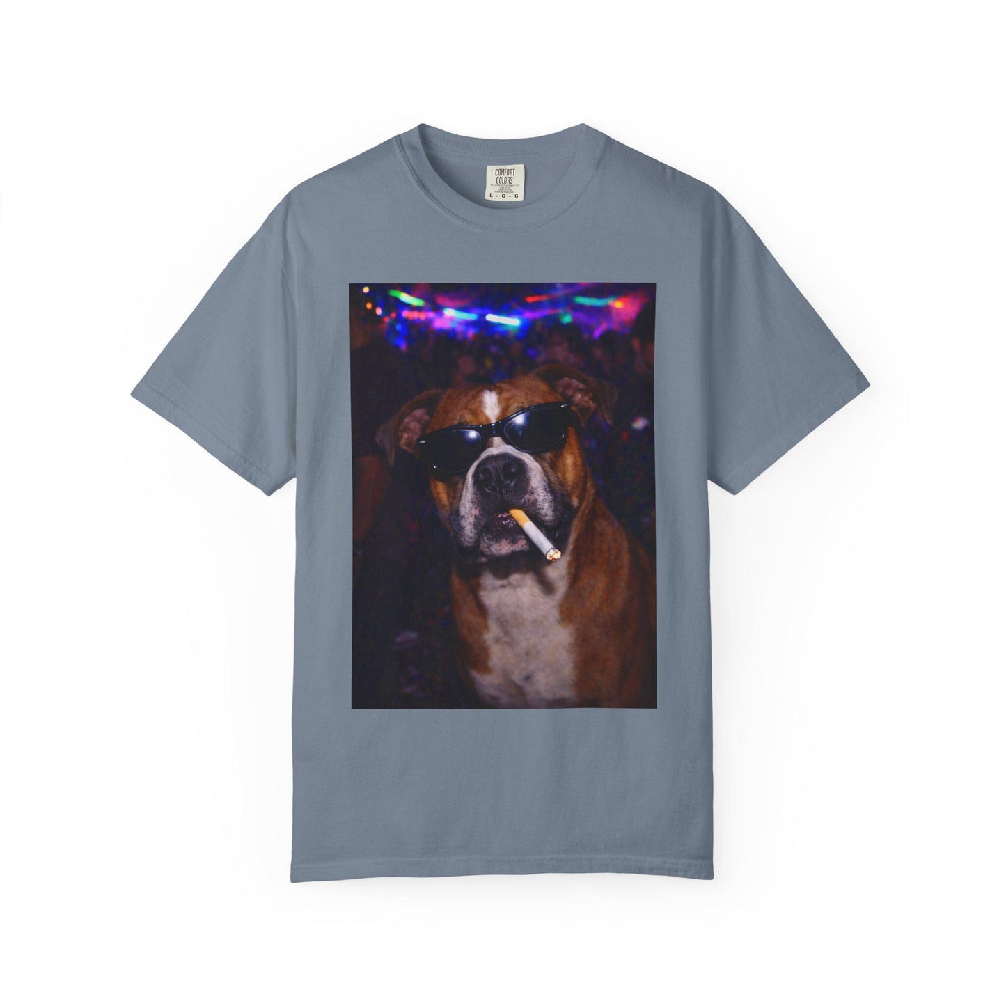 Funny Boxer Shirt, Hilarious Dogs Smoking Night Club T-Shirt, Party Animal Tee Gift, I Got That Dog In Me y2k Rave Themed Tshirt