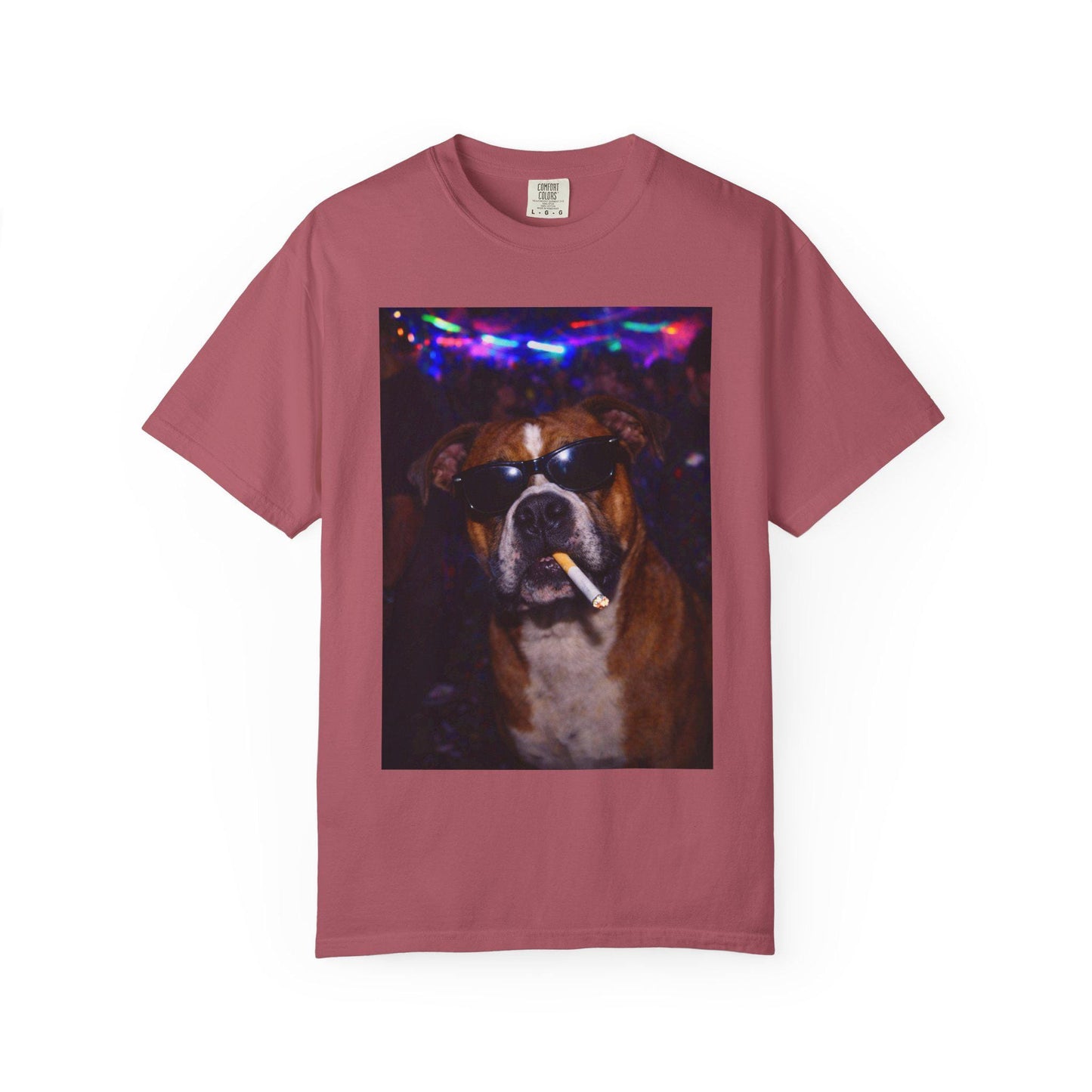 Funny Boxer Shirt, Hilarious Dogs Smoking Night Club T-Shirt, Party Animal Tee Gift, I Got That Dog In Me y2k Rave Themed Tshirt