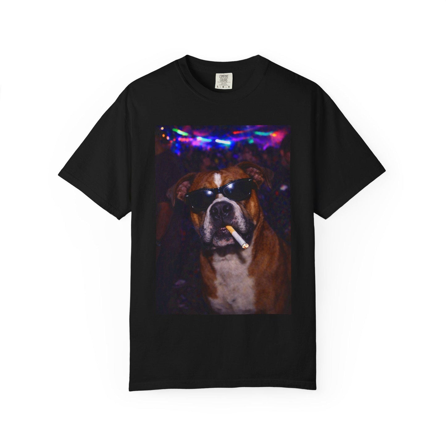 Funny Boxer Shirt, Hilarious Dogs Smoking Night Club T-Shirt, Party Animal Tee Gift, I Got That Dog In Me y2k Rave Themed Tshirt