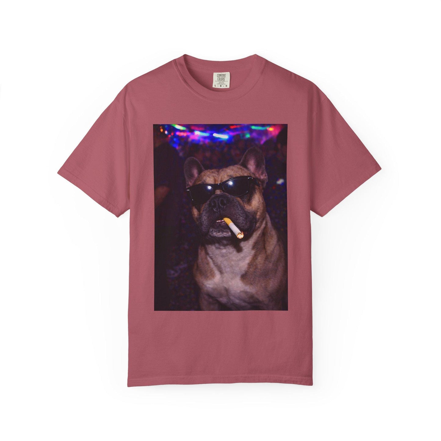 Funny French Bulldog Shirt, Hilarious Frenchie Dogs Smoking Night Club T-Shirt, Party Animal Tee Gift, I Got That Dog In Me y2k Rave Tshirt
