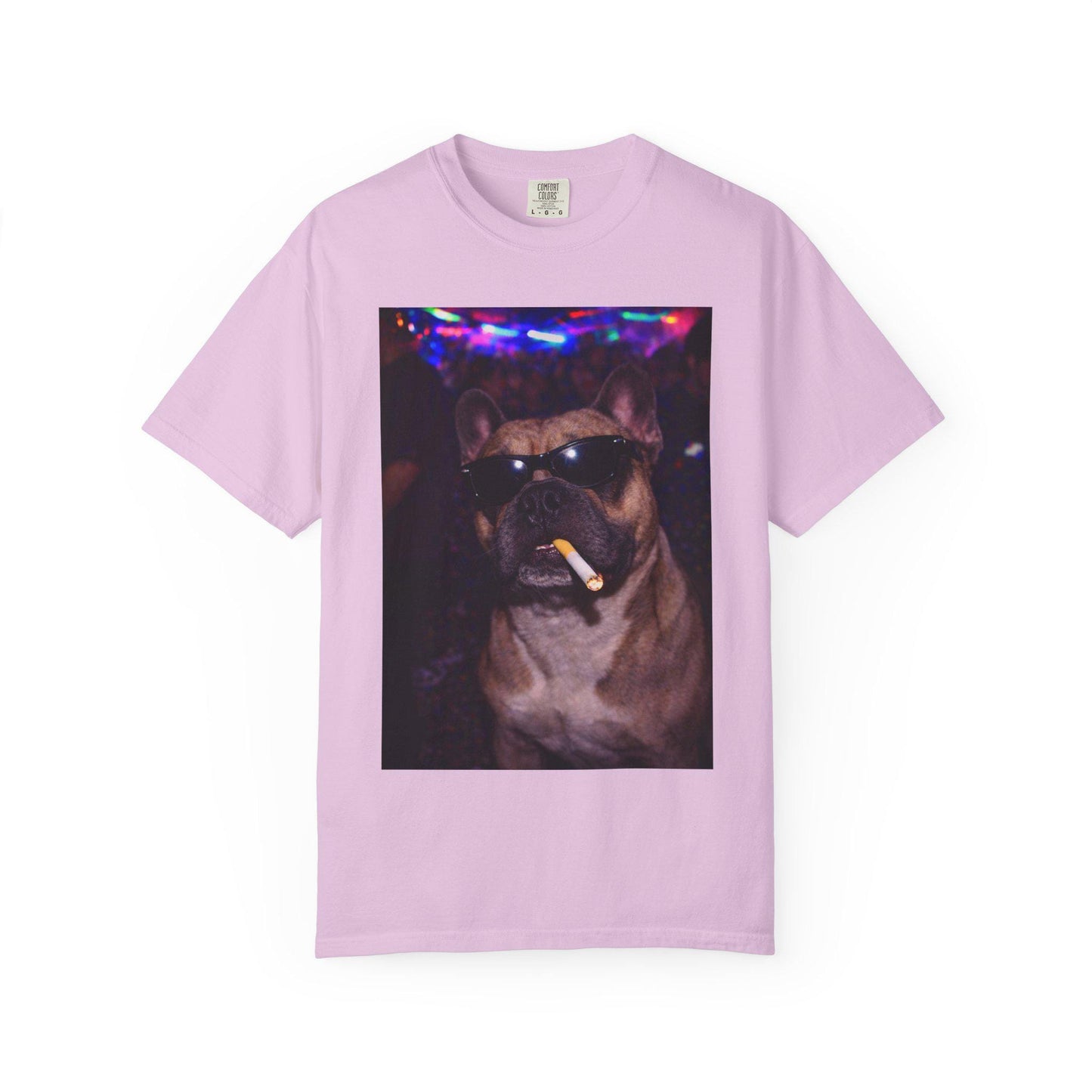Funny French Bulldog Shirt, Hilarious Frenchie Dogs Smoking Night Club T-Shirt, Party Animal Tee Gift, I Got That Dog In Me y2k Rave Tshirt