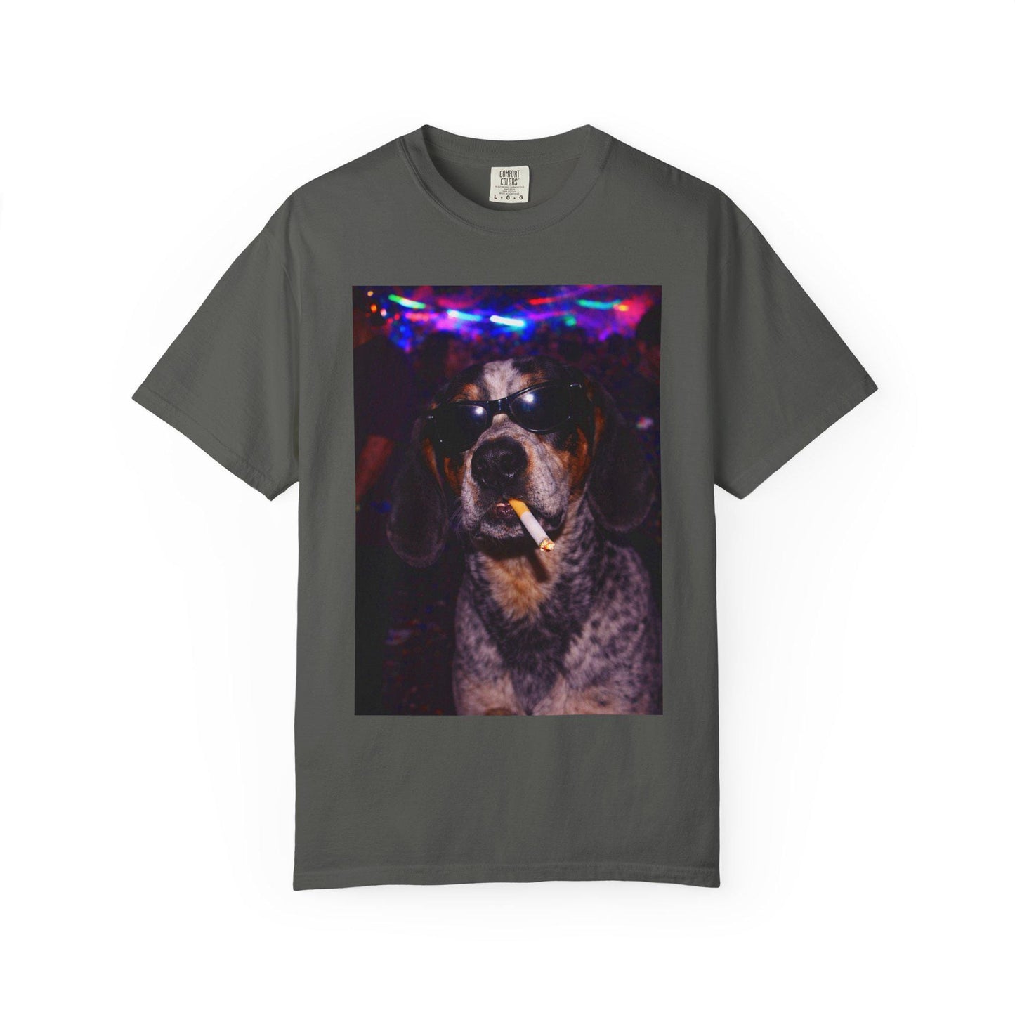 Funny Coonhound Shirt, Hilarious Blue Tick Dogs Smoking Night Club T-Shirt, Party Animal Tee Gift, I Got That Dog In Me y2k Rave Tshirt