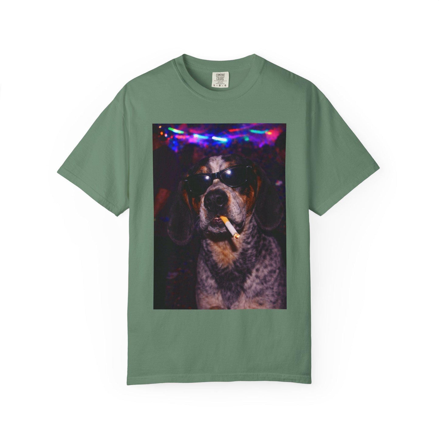 Funny Coonhound Shirt, Hilarious Blue Tick Dogs Smoking Night Club T-Shirt, Party Animal Tee Gift, I Got That Dog In Me y2k Rave Tshirt