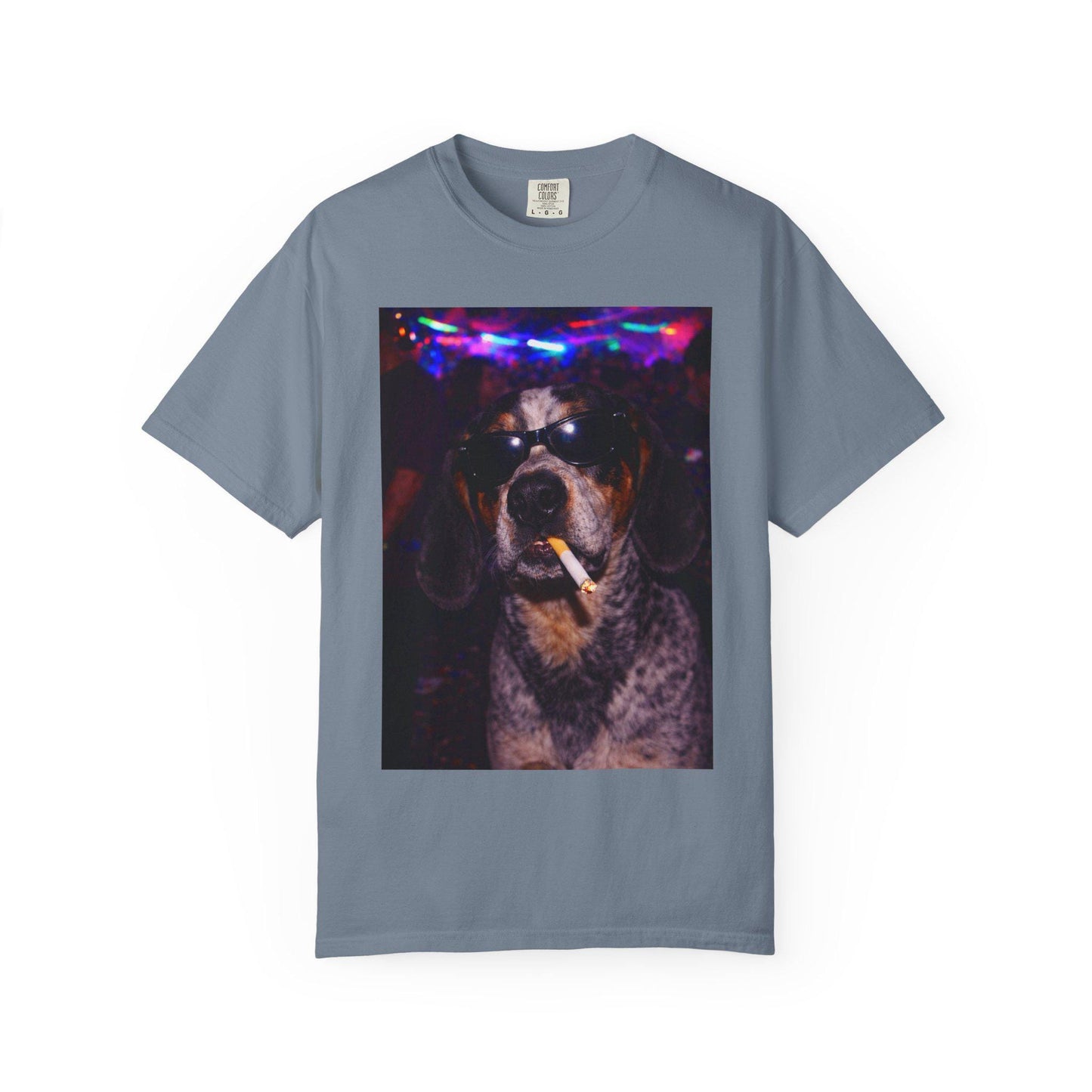 Funny Coonhound Shirt, Hilarious Blue Tick Dogs Smoking Night Club T-Shirt, Party Animal Tee Gift, I Got That Dog In Me y2k Rave Tshirt